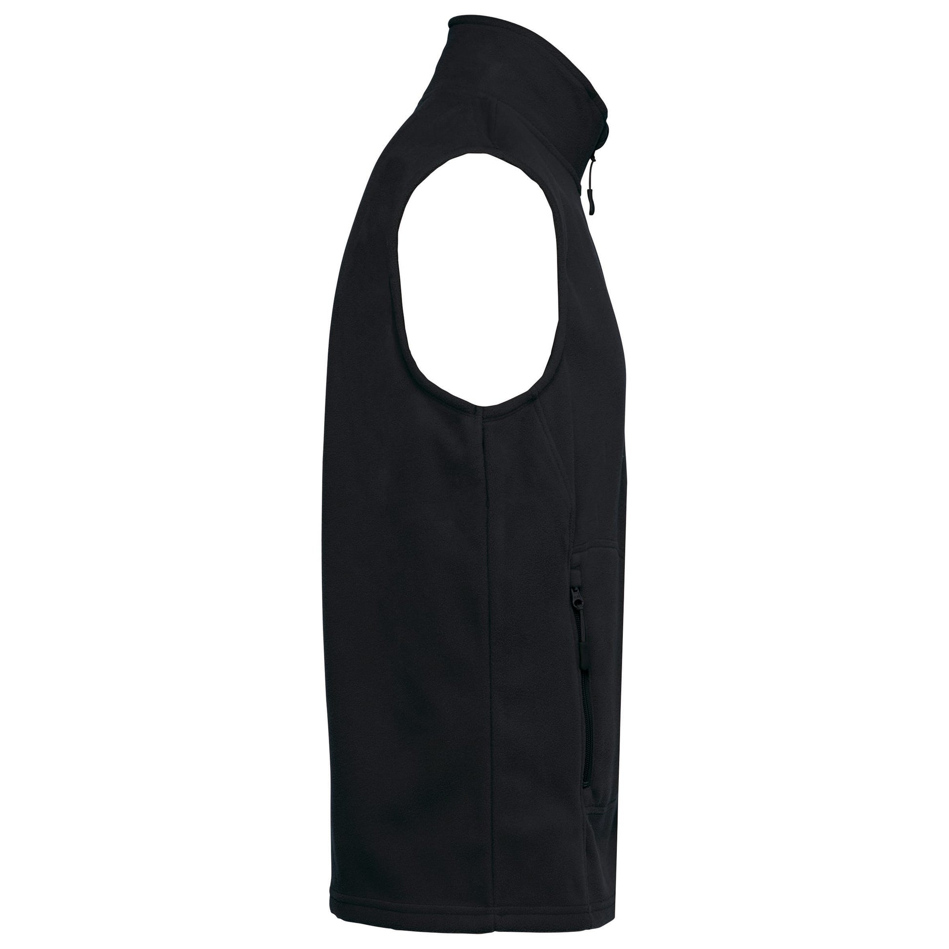 Ecologische uniseks bodywarmer van microfleece