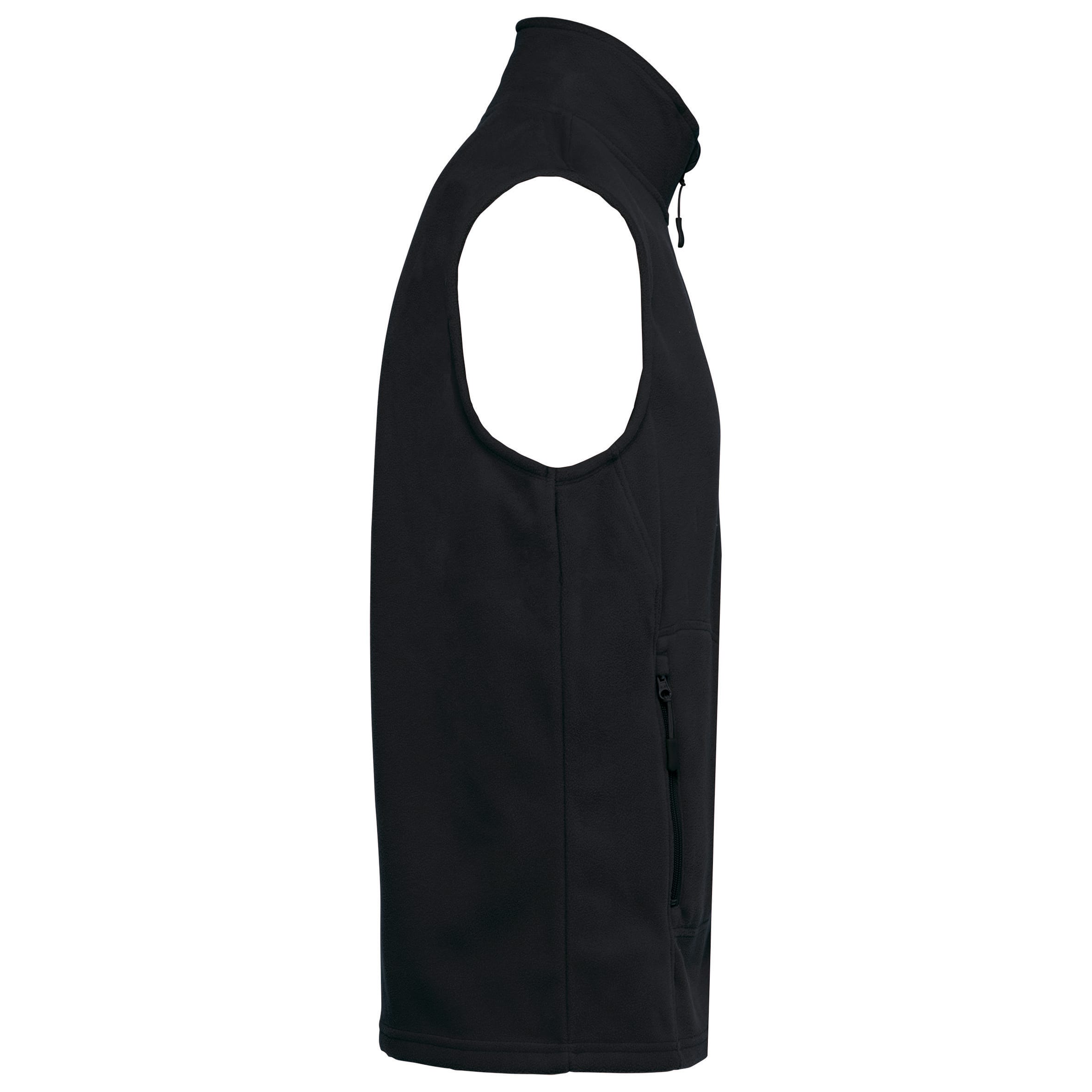 Ecologische uniseks bodywarmer van microfleece
