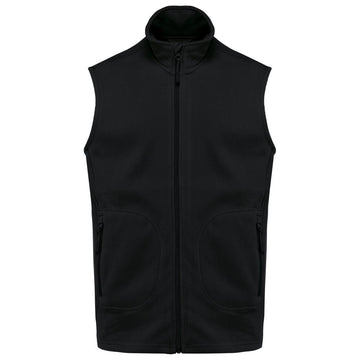 Ecologische uniseks bodywarmer van microfleece