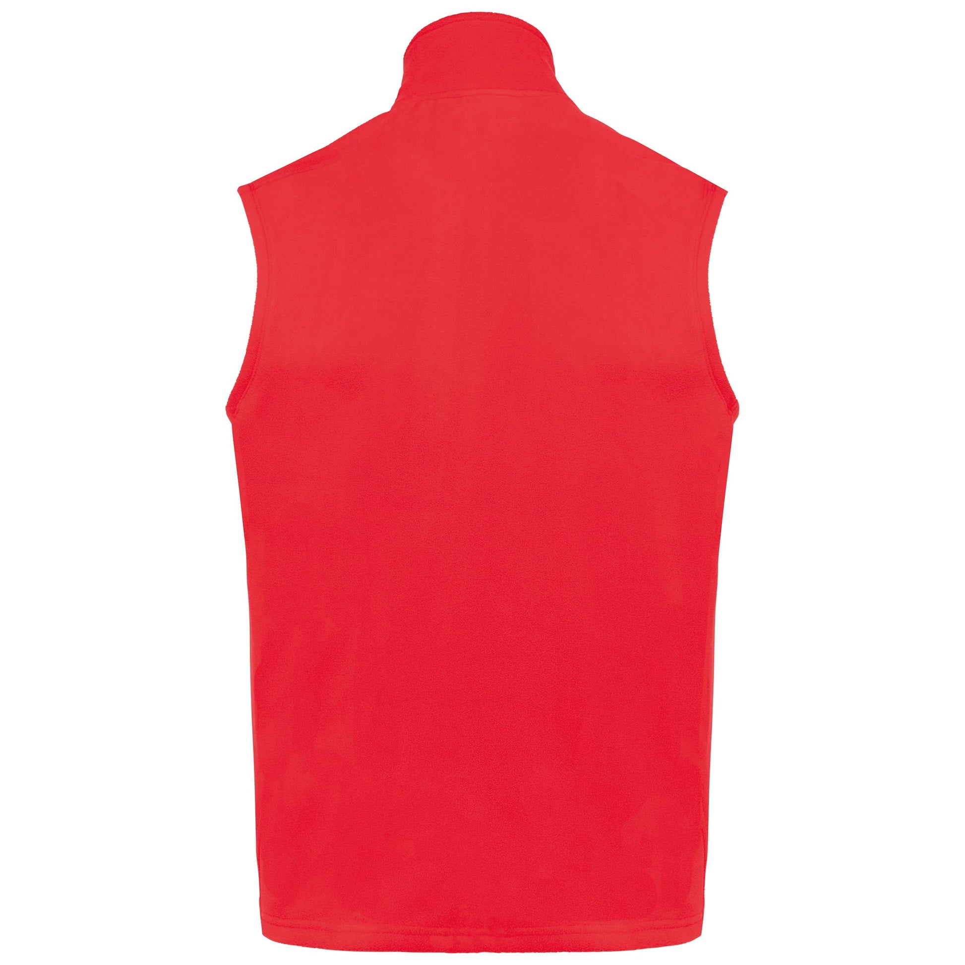 Ecologische uniseks bodywarmer van microfleece
