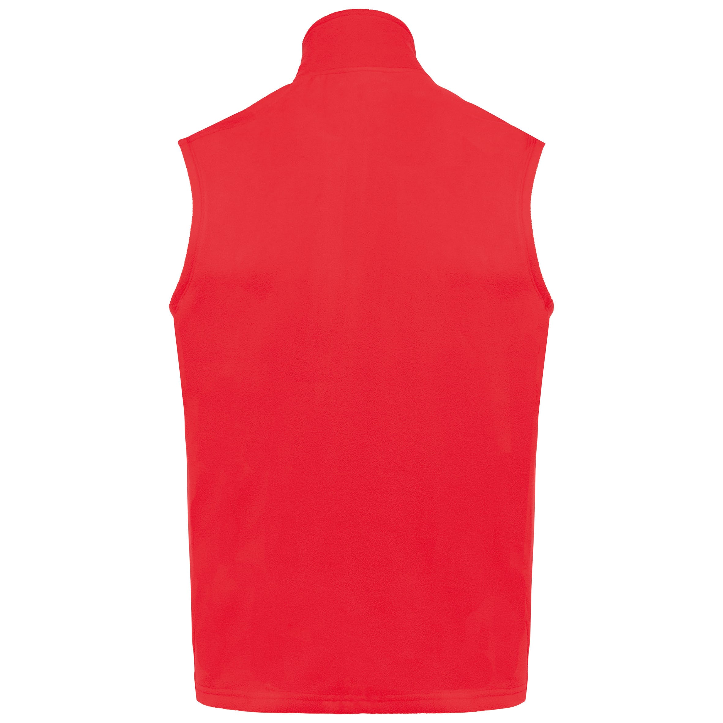 Ecologische uniseks bodywarmer van microfleece