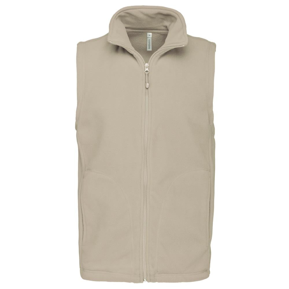 Bodywarmer van microfleece heren