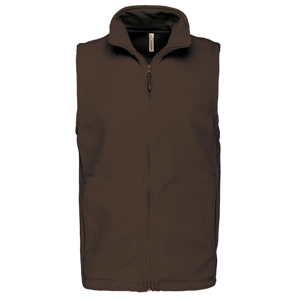Bodywarmer van microfleece heren