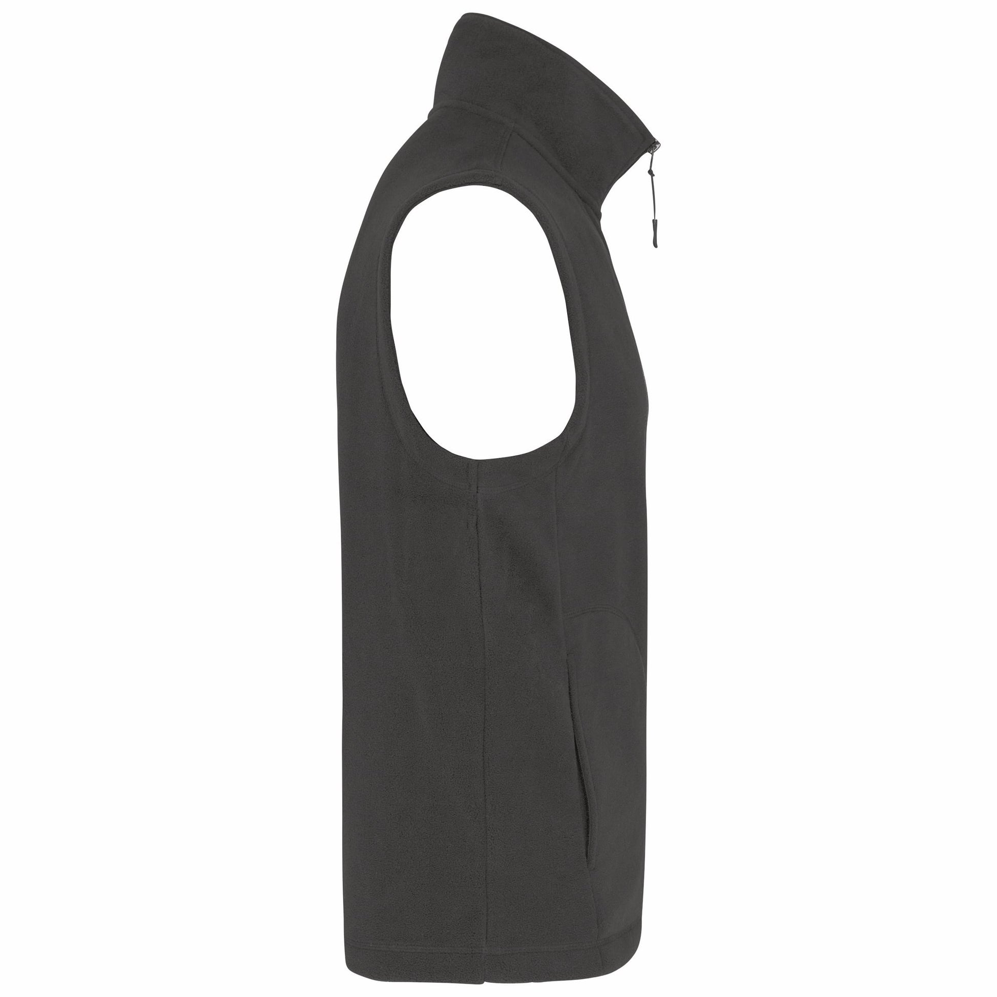 Bodywarmer van microfleece heren