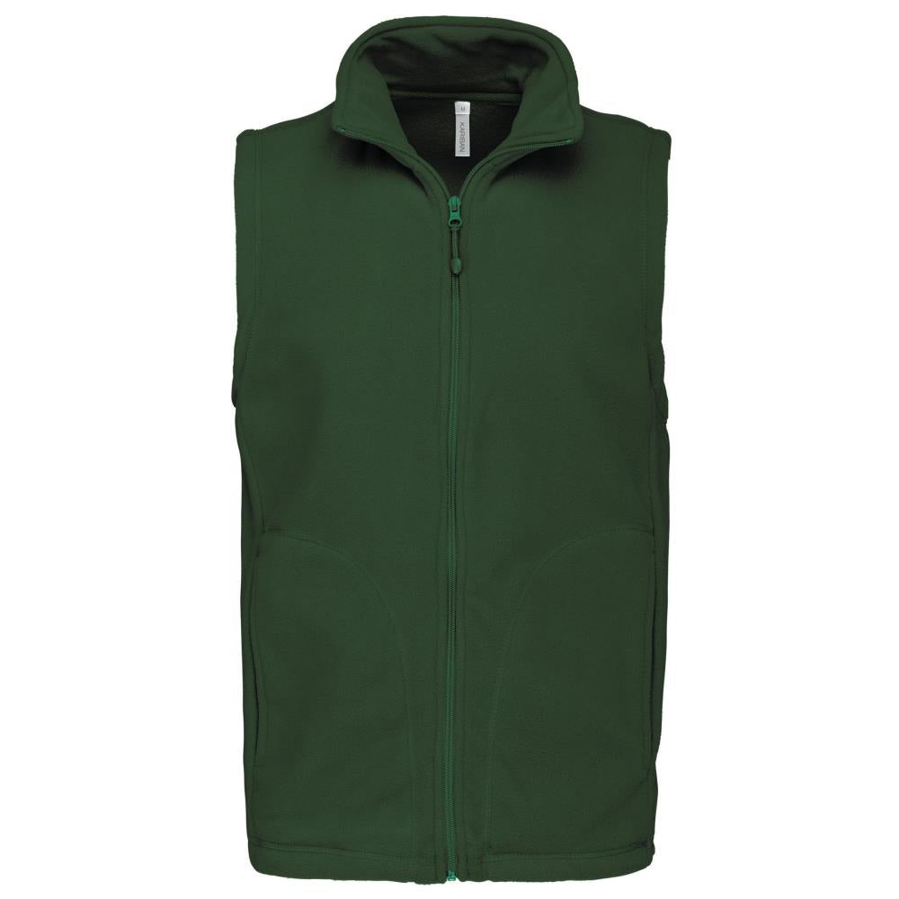 Bodywarmer van microfleece heren