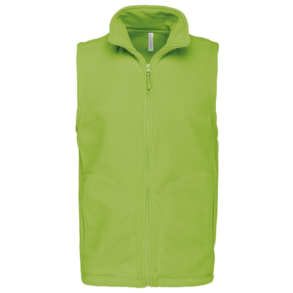Bodywarmer van microfleece heren