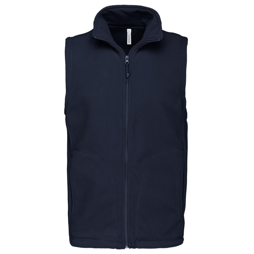 Bodywarmer van microfleece heren