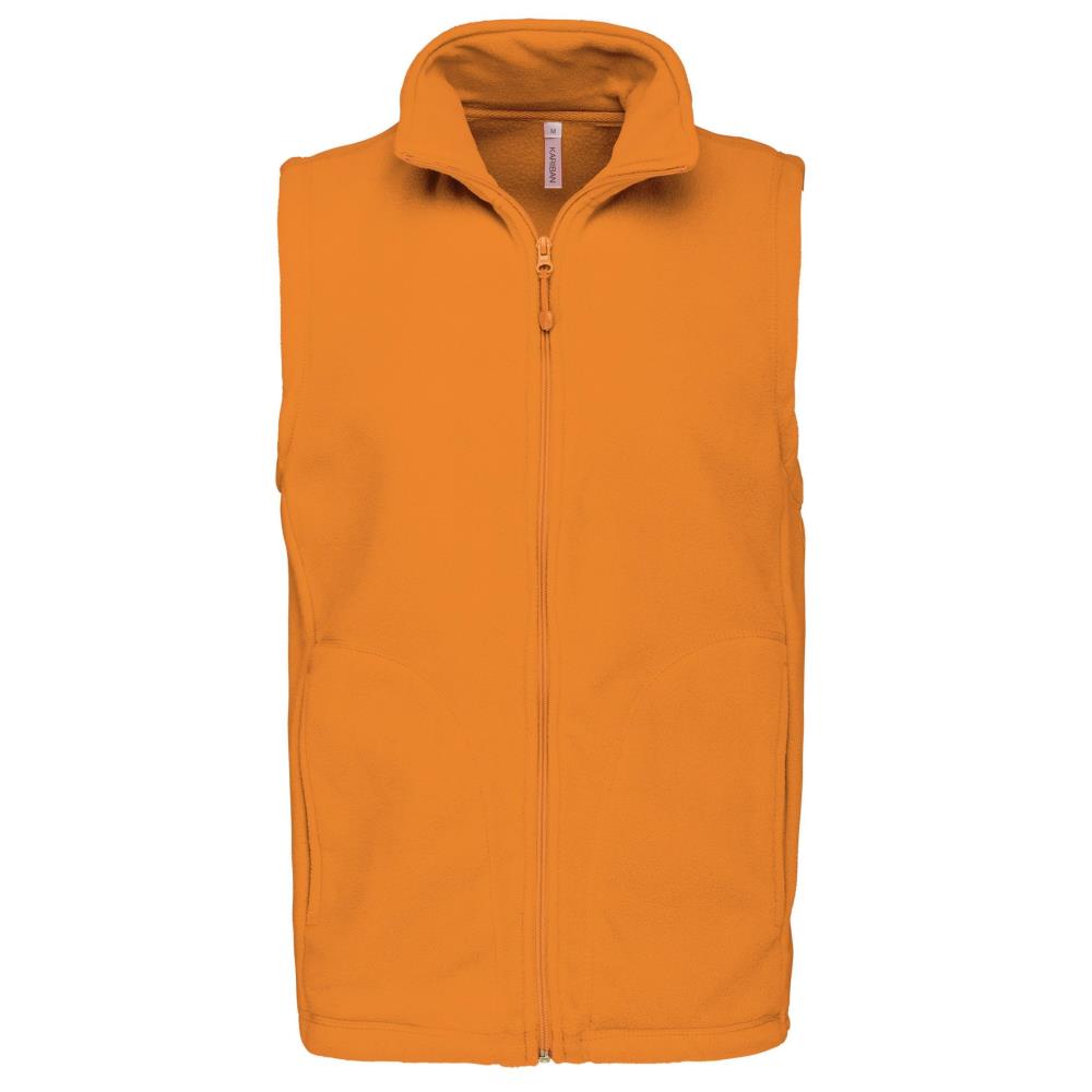 Bodywarmer van microfleece heren