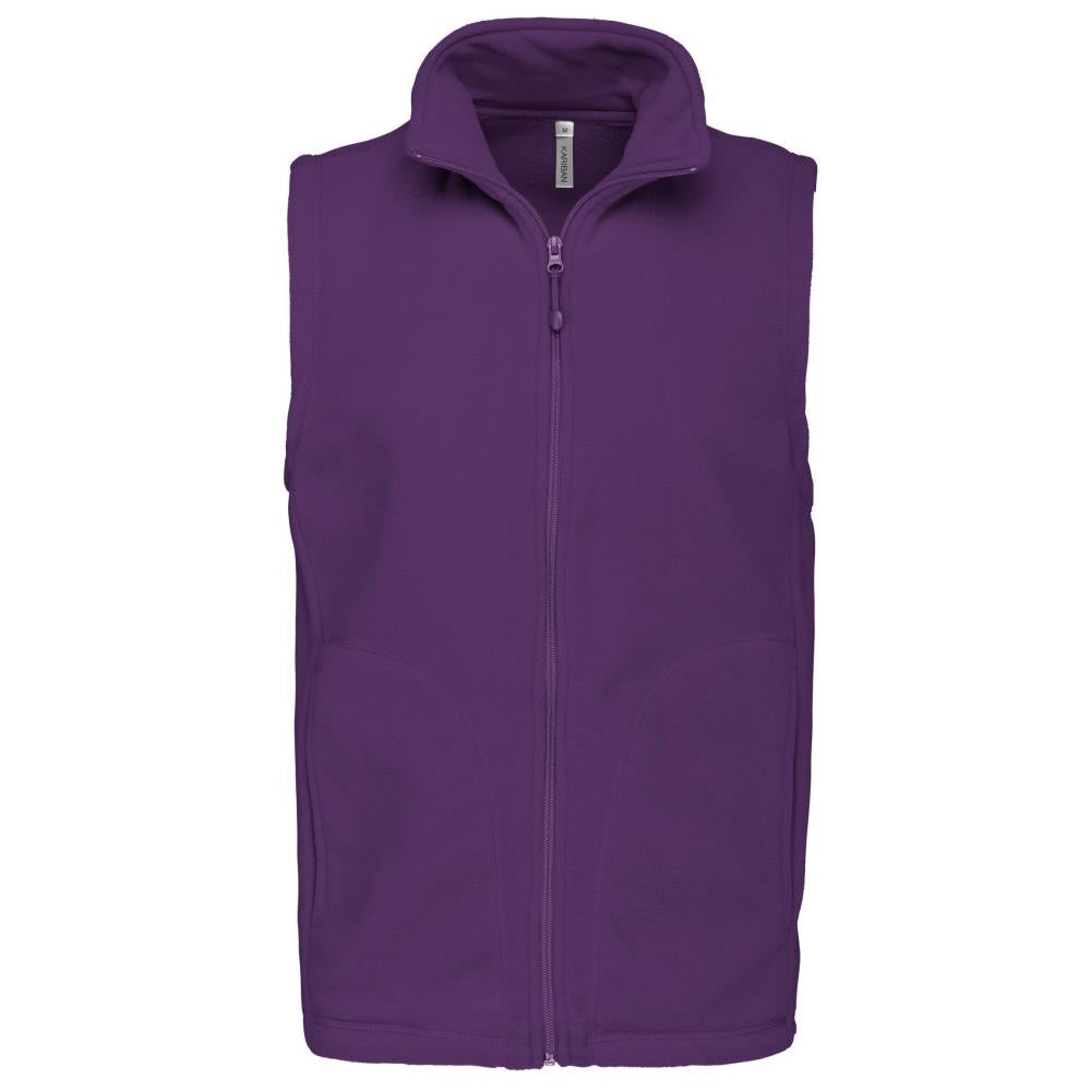 Bodywarmer van microfleece heren