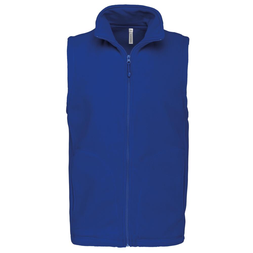 Bodywarmer van microfleece heren