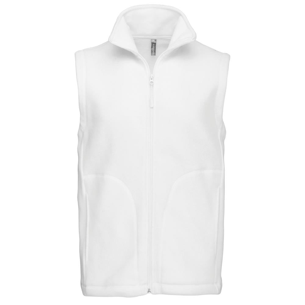 Bodywarmer van microfleece heren