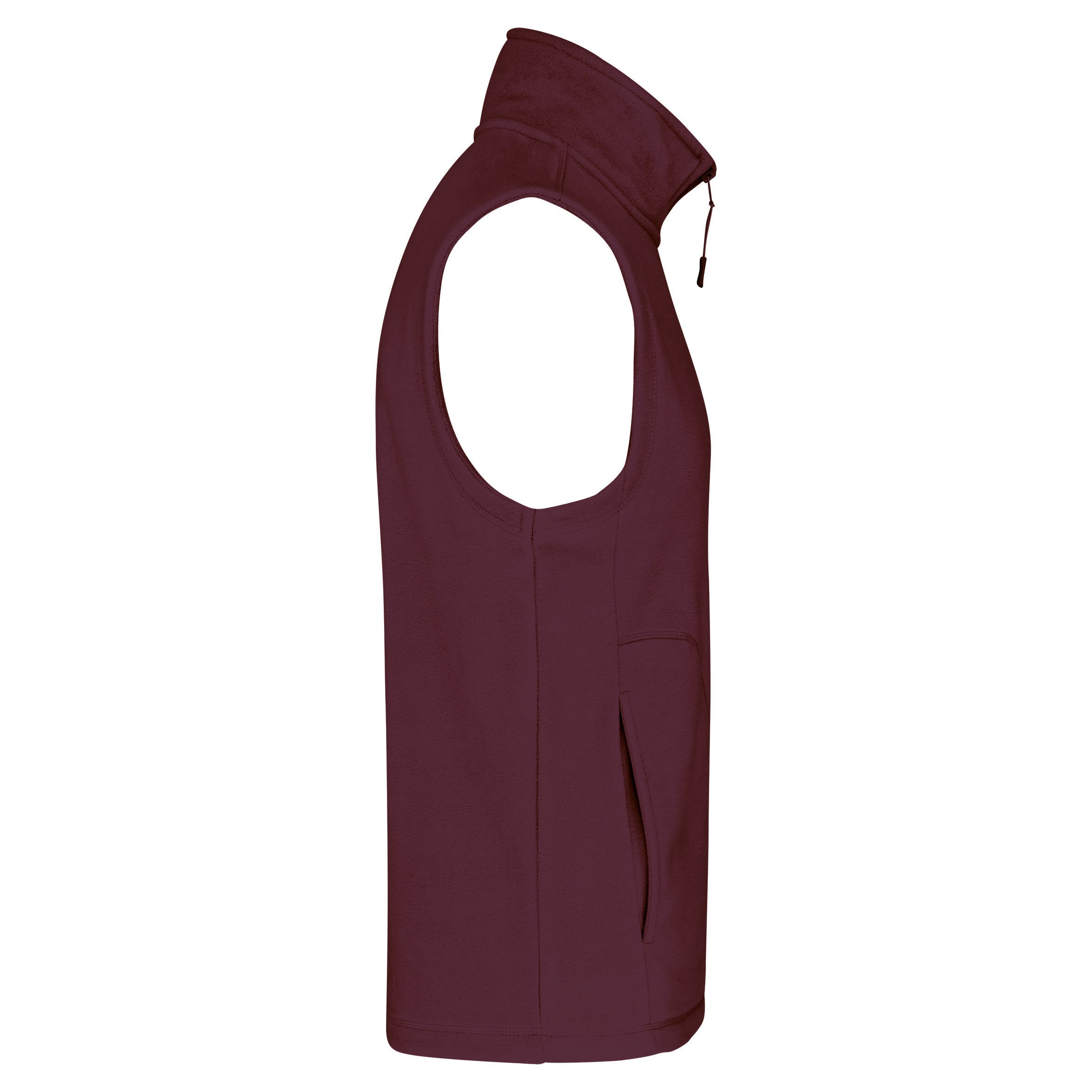 Bodywarmer van microfleece heren