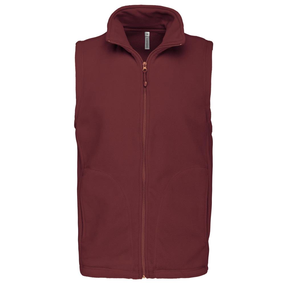 Bodywarmer van microfleece heren