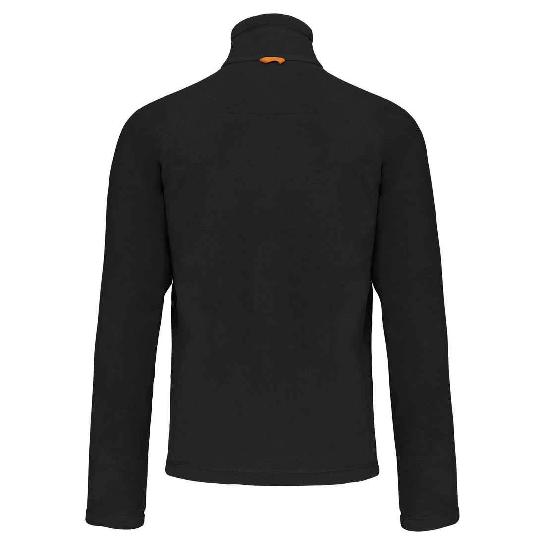 Microfleece met rits en raglanmouwen heren