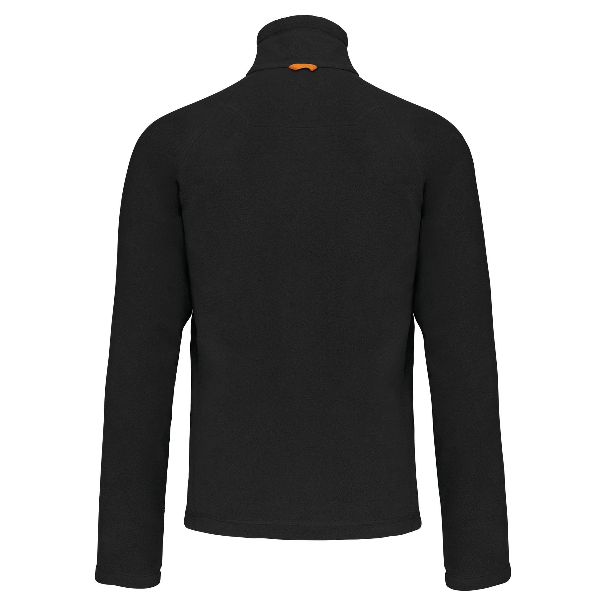 Microfleece met rits en raglanmouwen heren