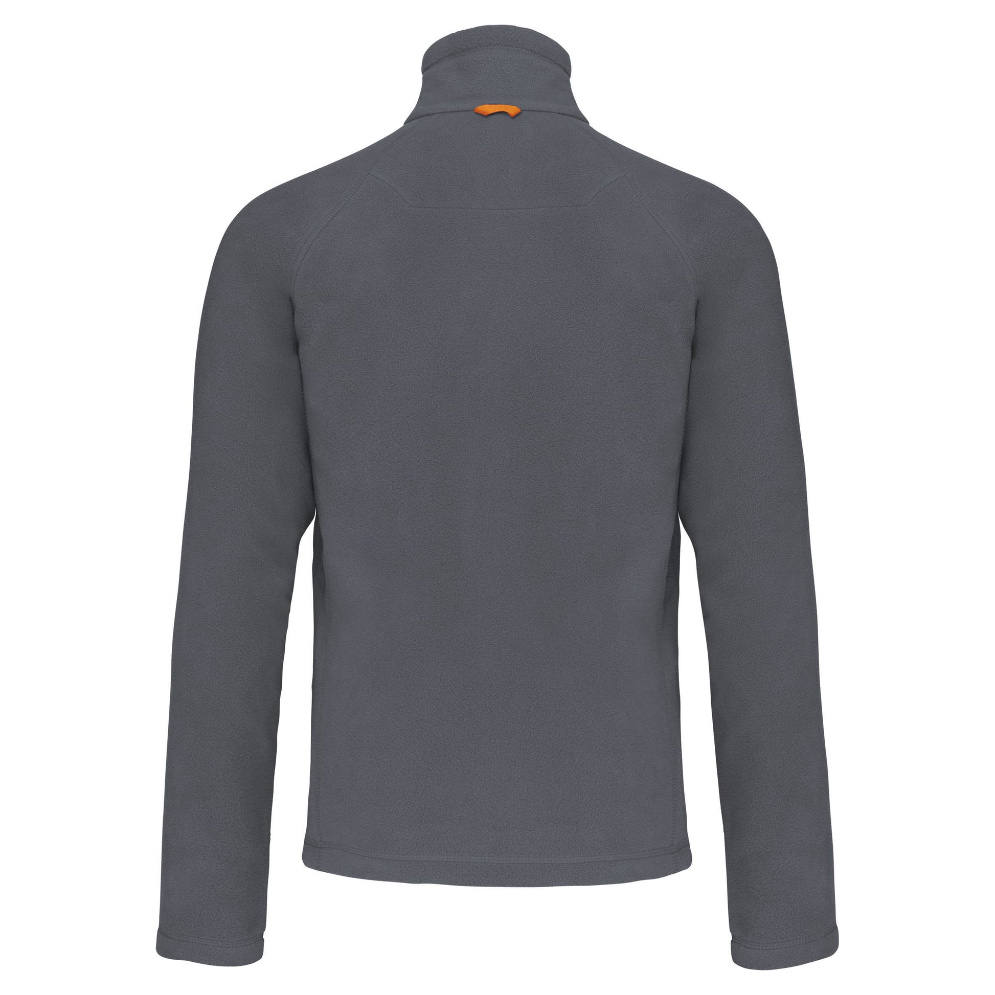 Microfleece met rits en raglanmouwen heren