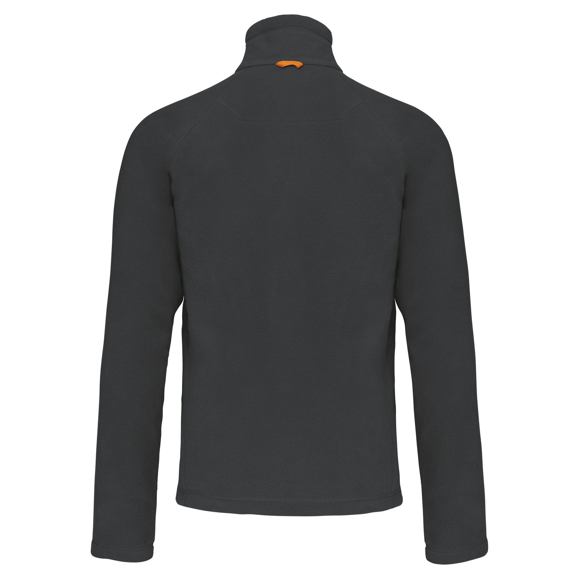 Microfleece met rits en raglanmouwen heren