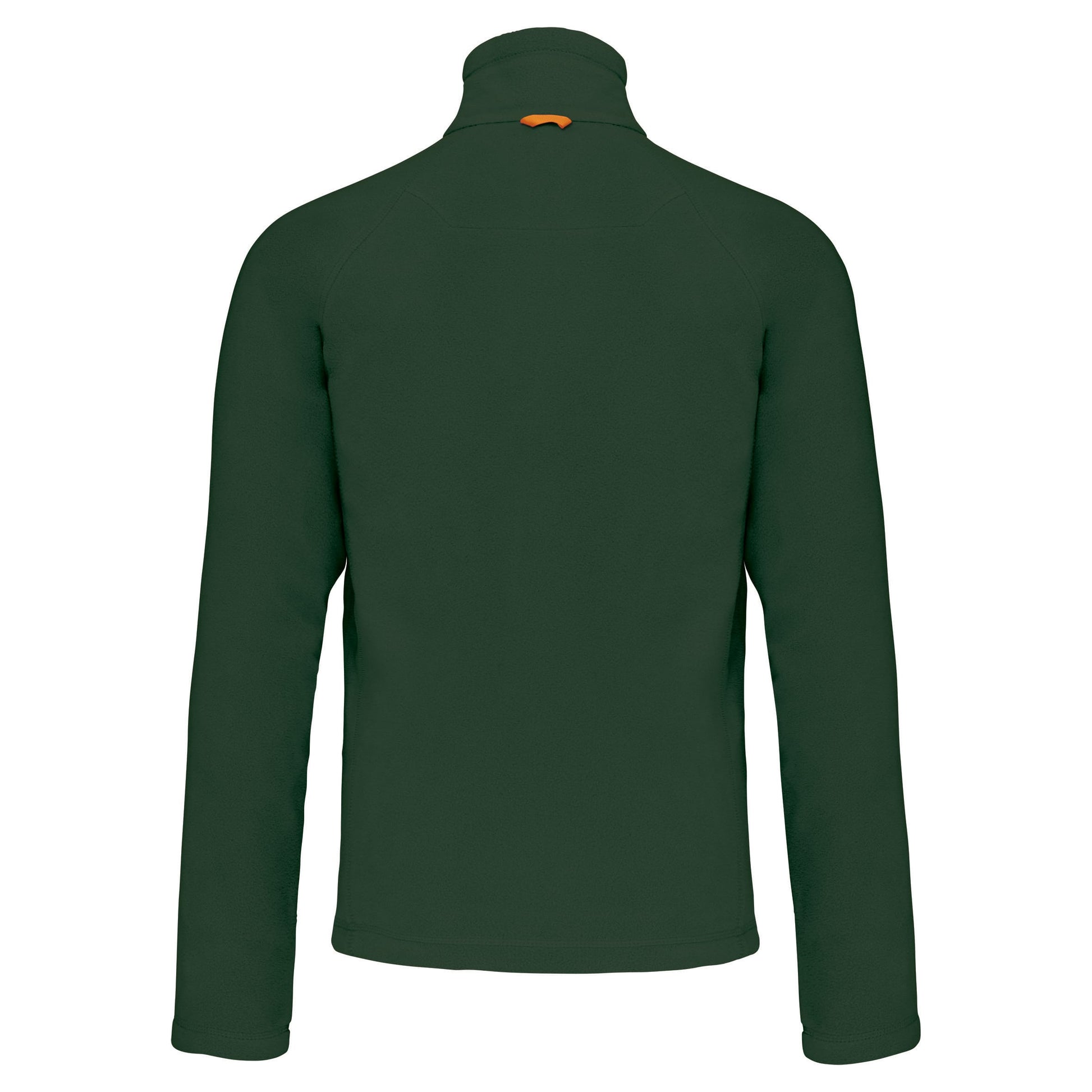 Microfleece met rits en raglanmouwen heren