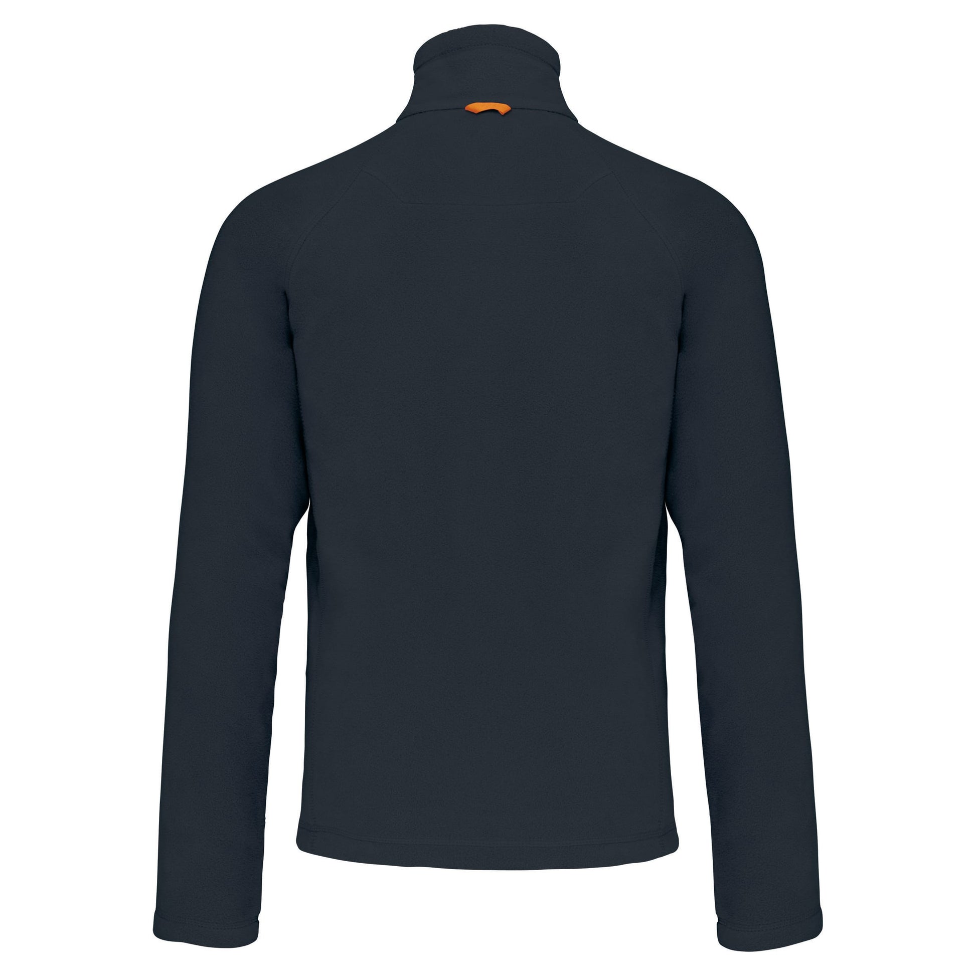 Microfleece met rits en raglanmouwen heren