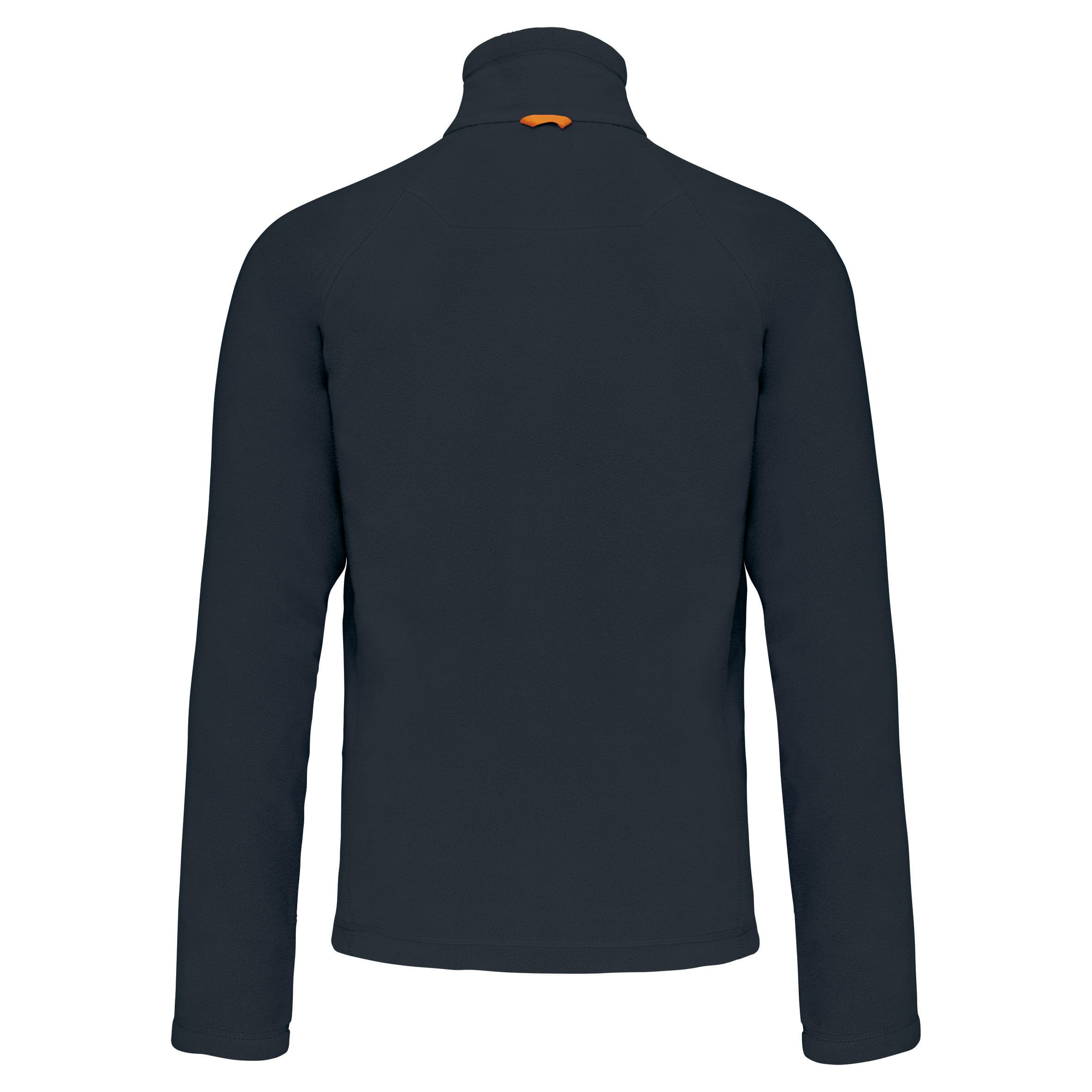 Microfleece met rits en raglanmouwen heren
