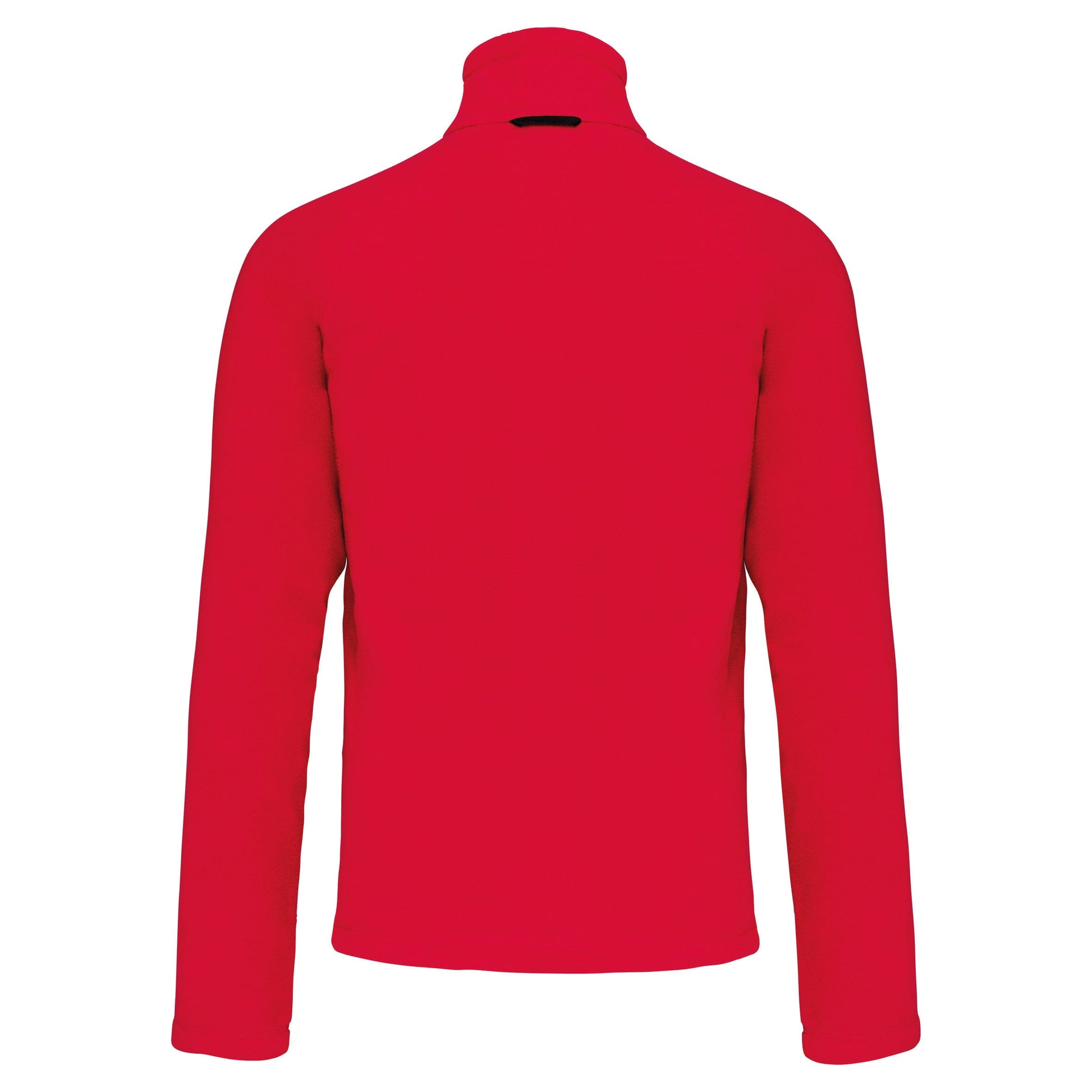 Microfleece met rits en raglanmouwen heren