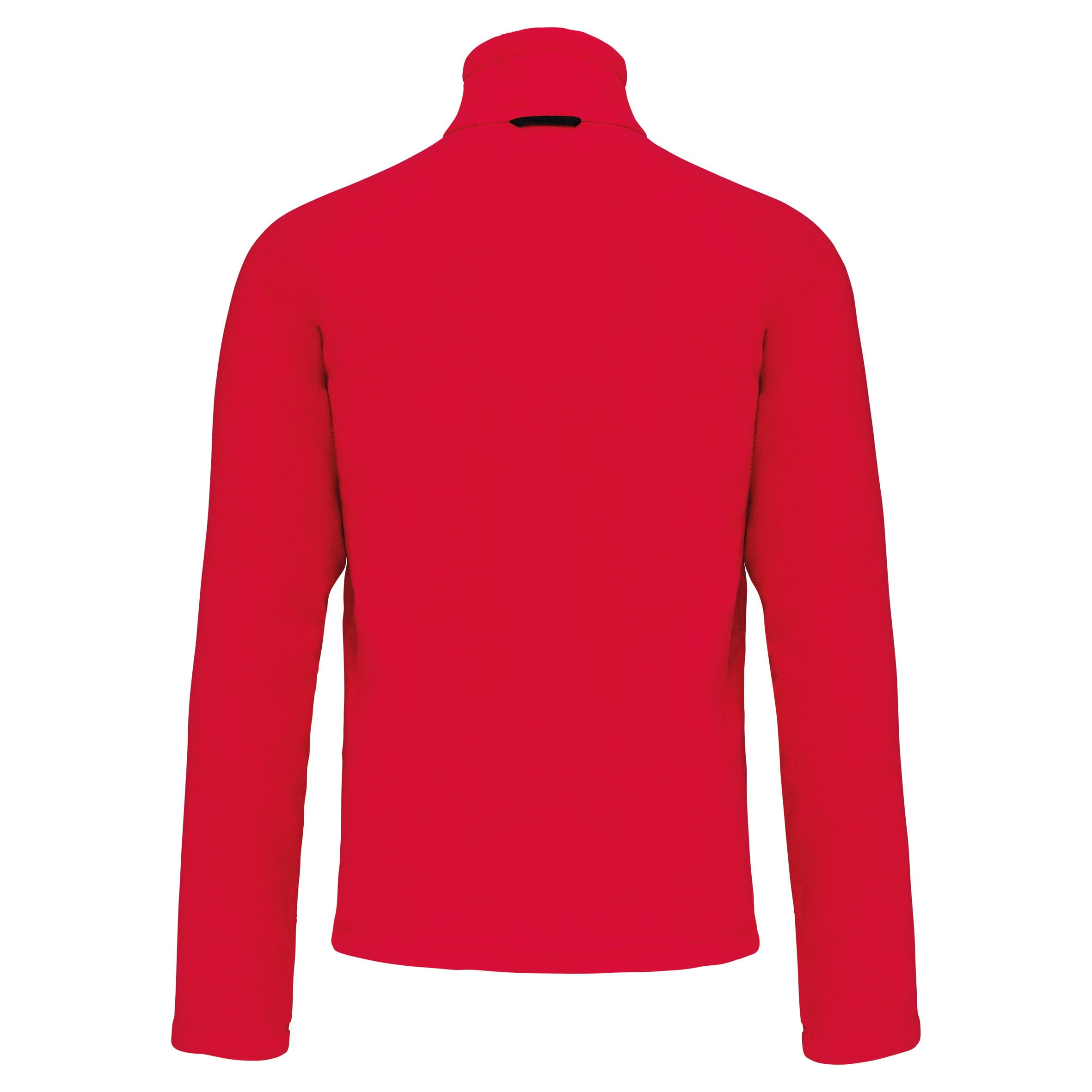 Microfleece met rits en raglanmouwen heren