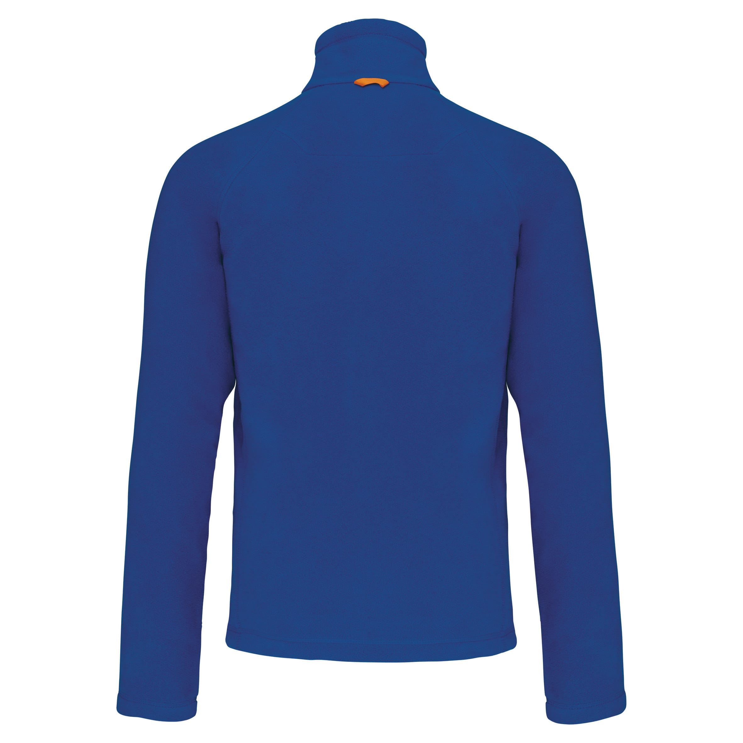Microfleece met rits en raglanmouwen heren