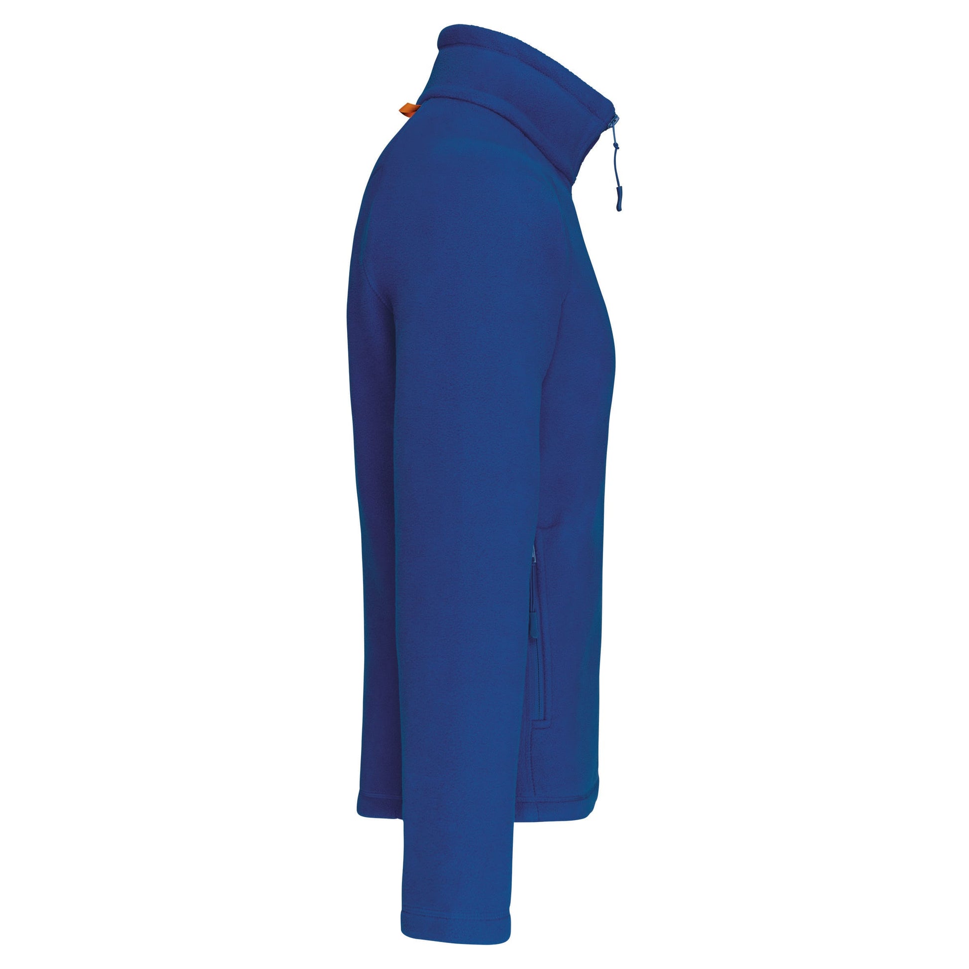 Microfleece met rits en raglanmouwen heren