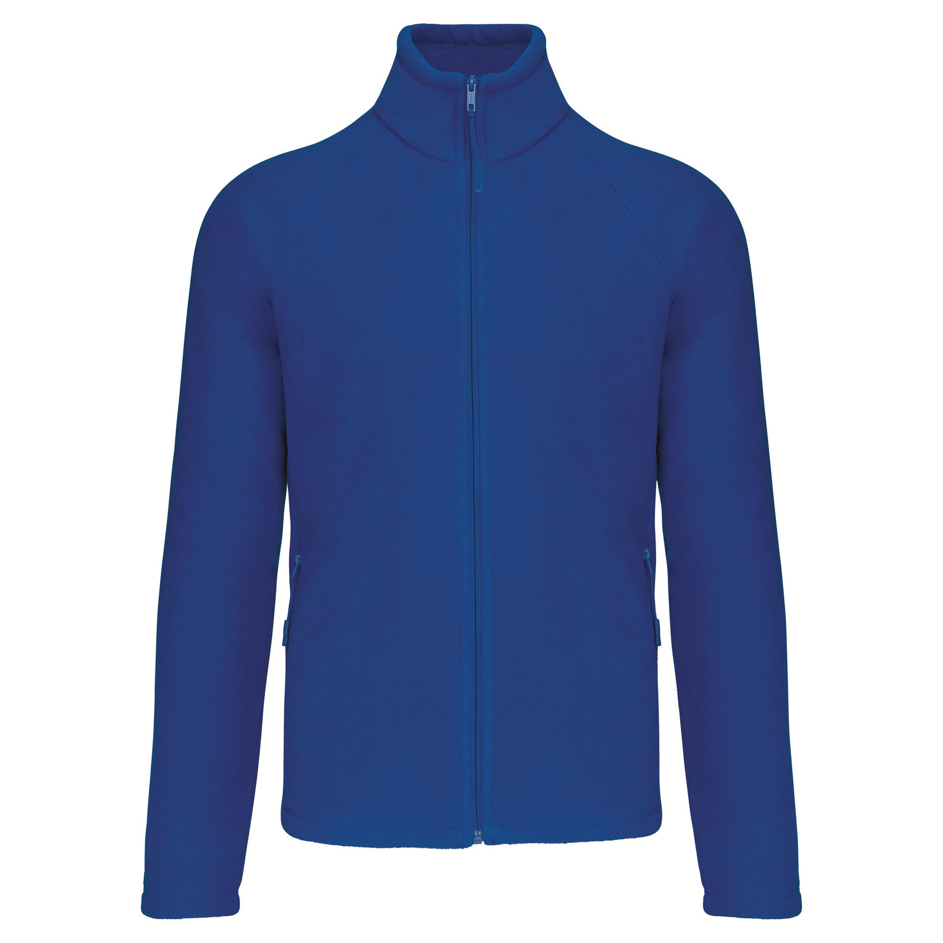 Microfleece met rits en raglanmouwen heren