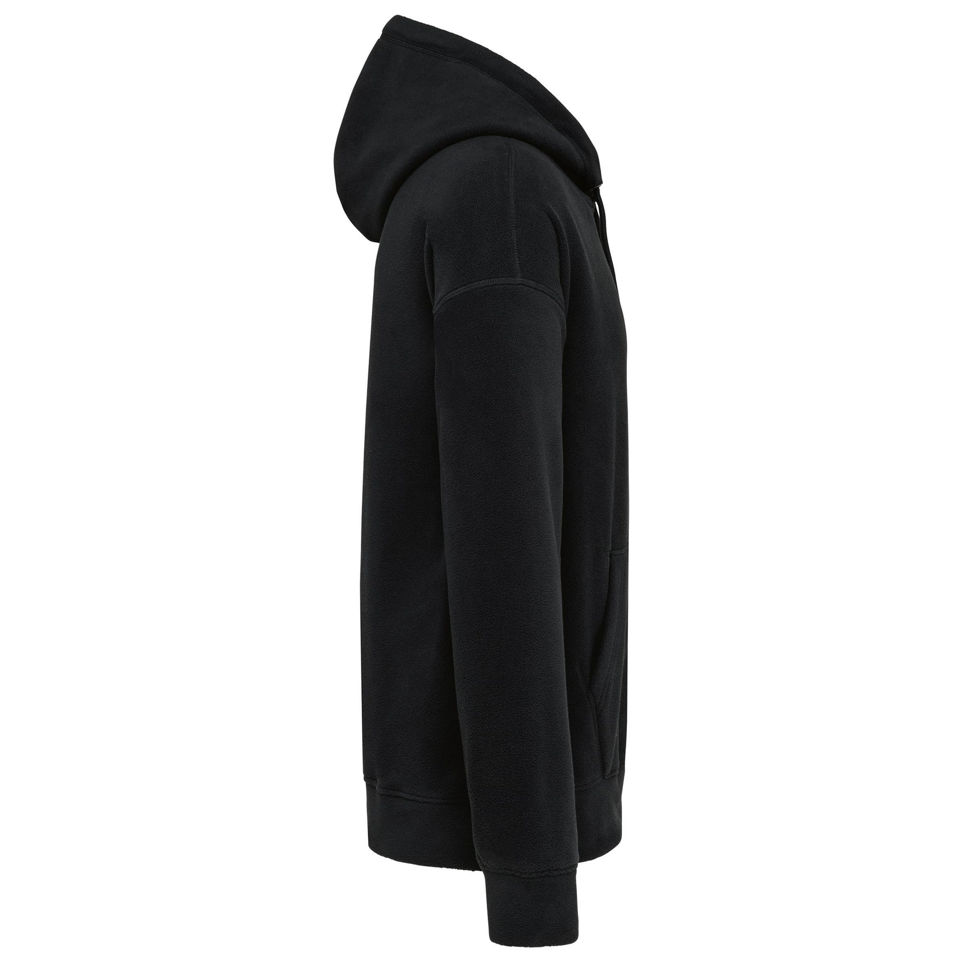 Oversized uniseks sweater met capuchon van gerecycled fleece