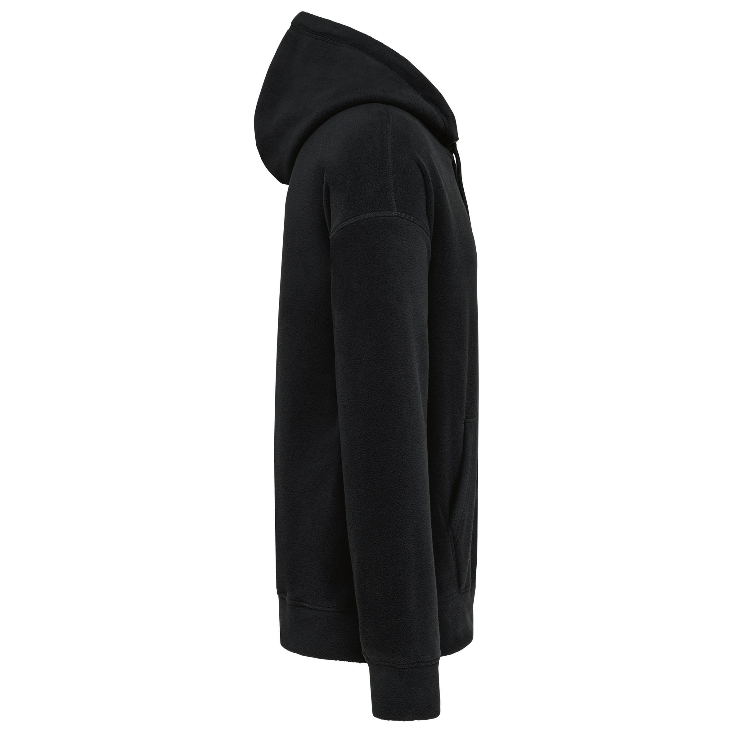 Oversized uniseks sweater met capuchon van gerecycled fleece