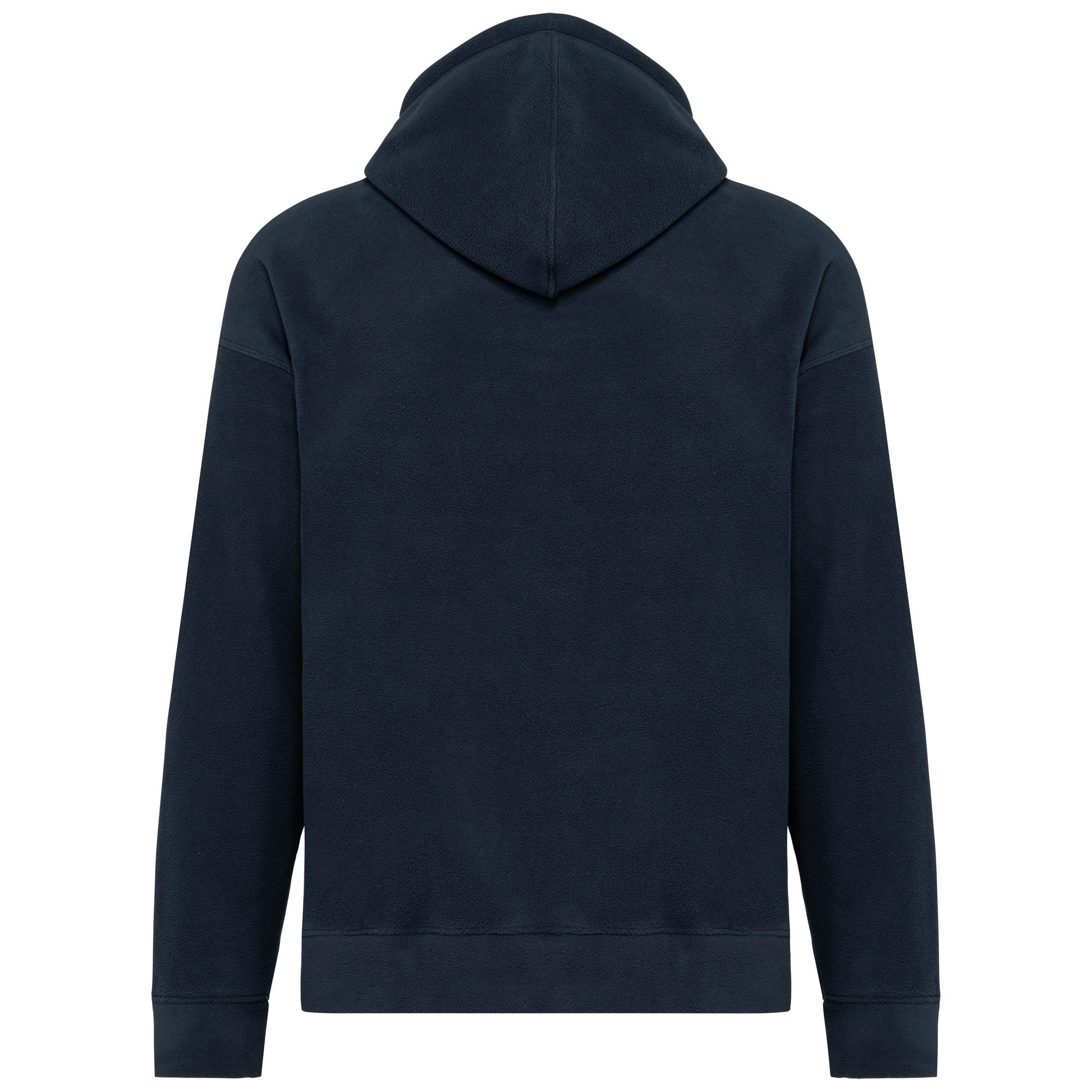 Oversized uniseks sweater met capuchon van gerecycled fleece