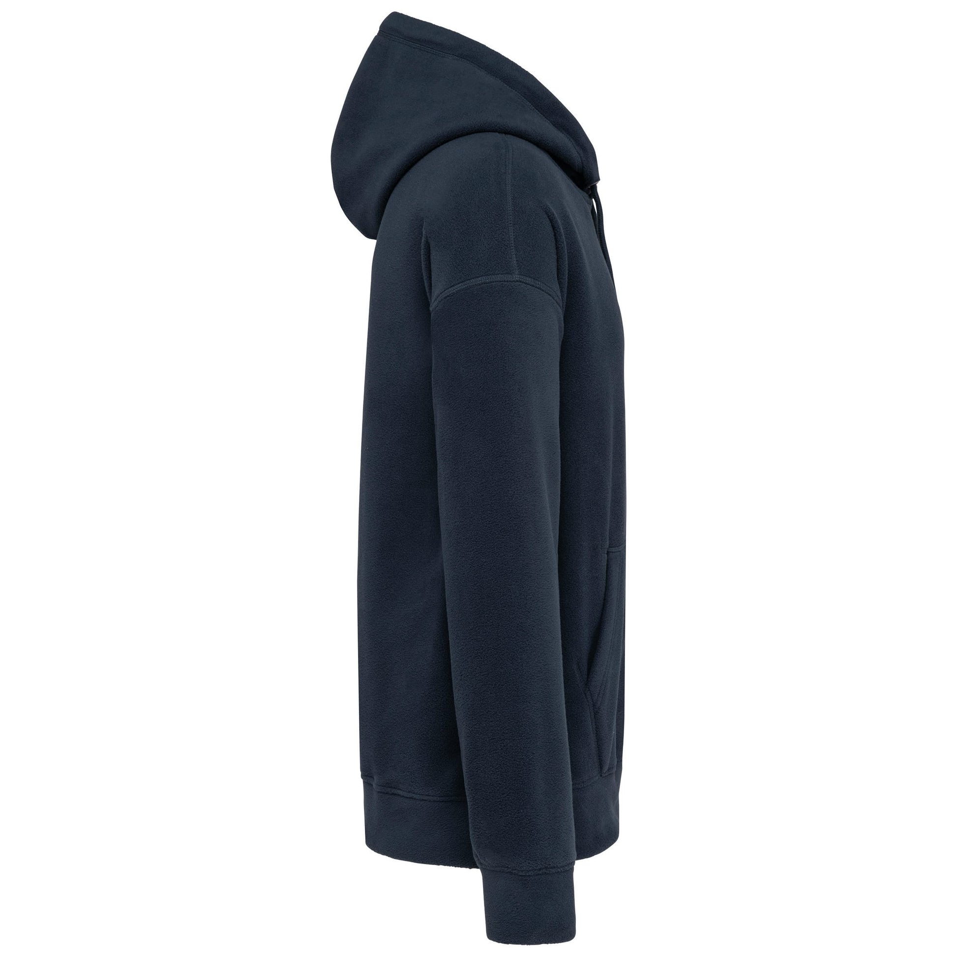 Oversized uniseks sweater met capuchon van gerecycled fleece