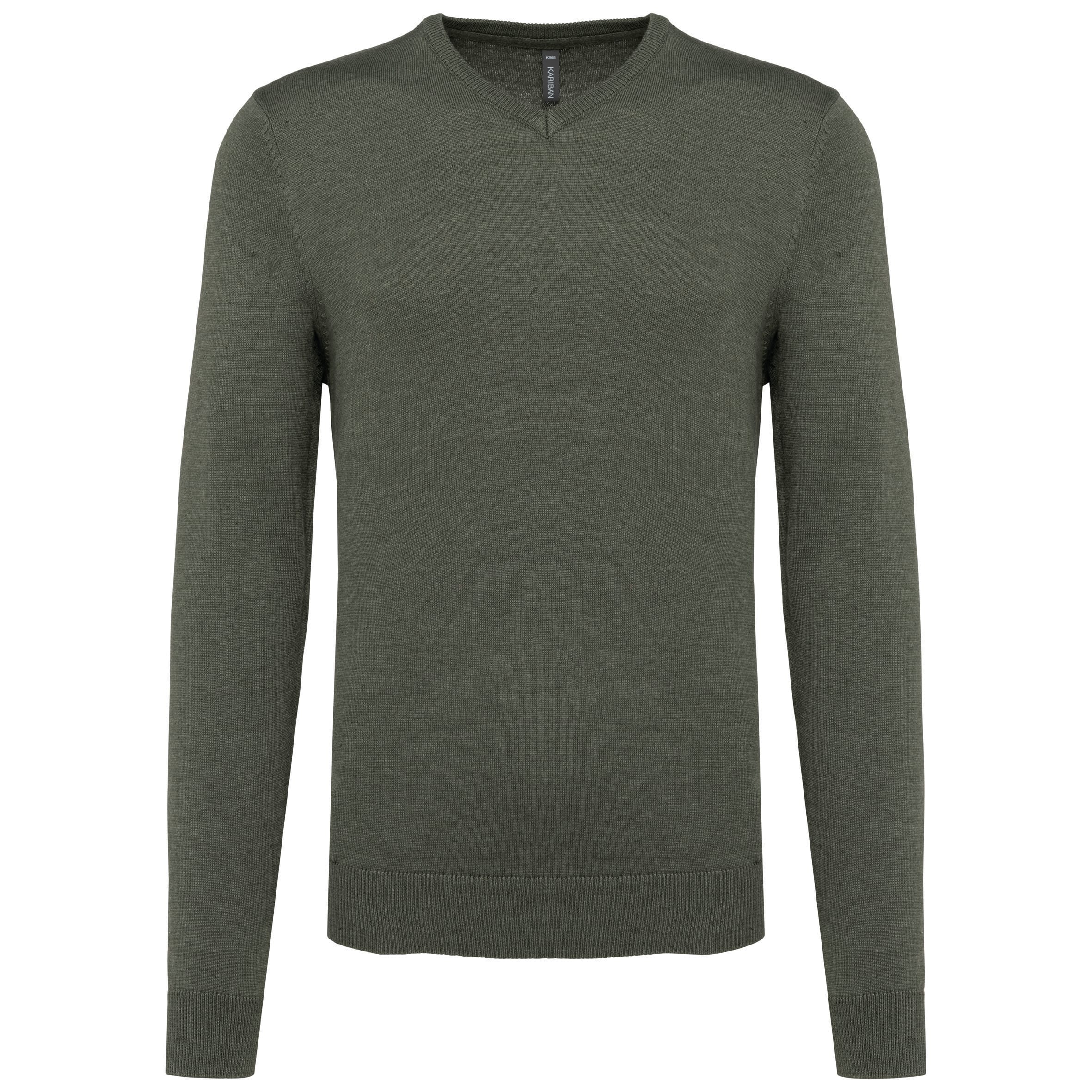 Heren pullover met v-hals
