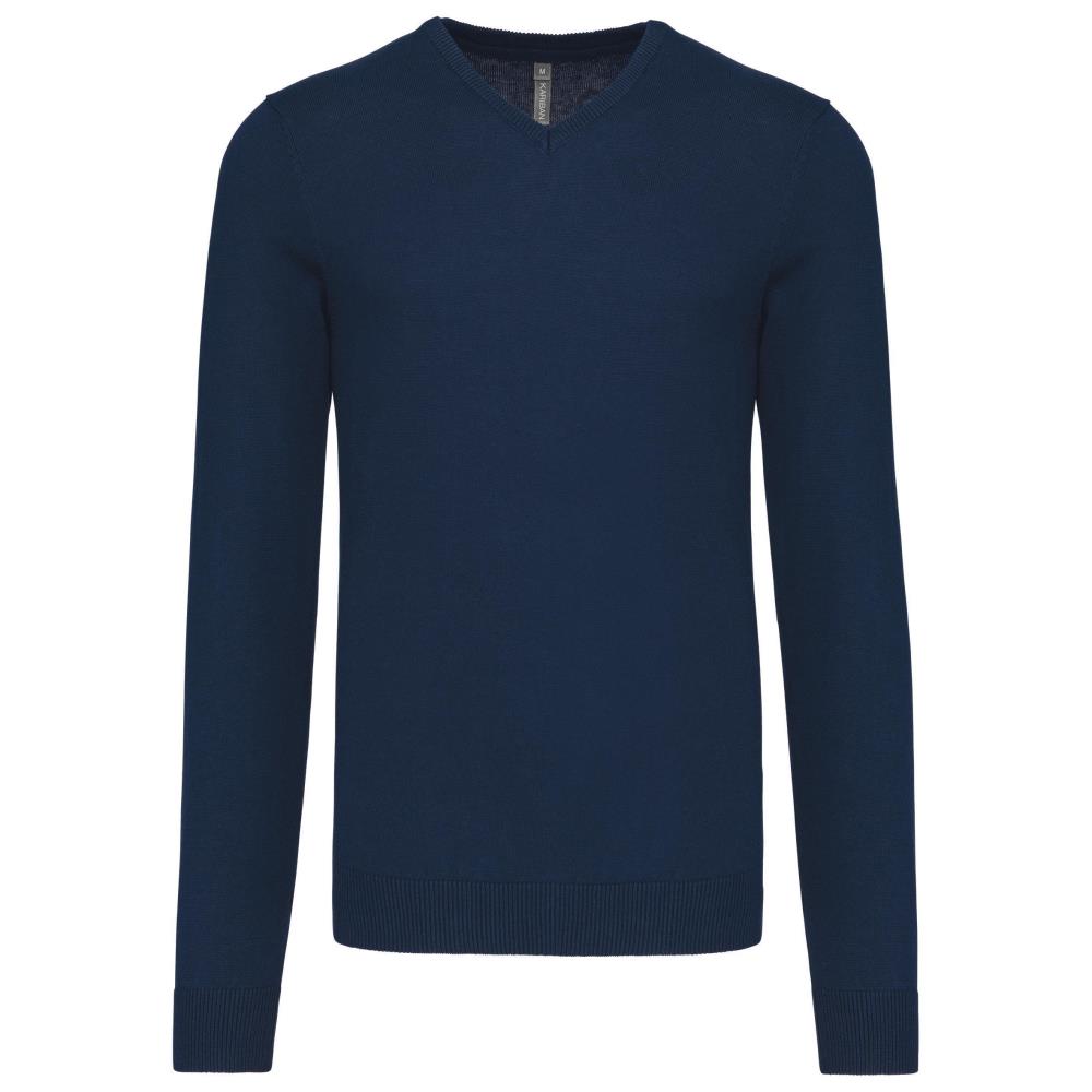 Heren pullover met v-hals