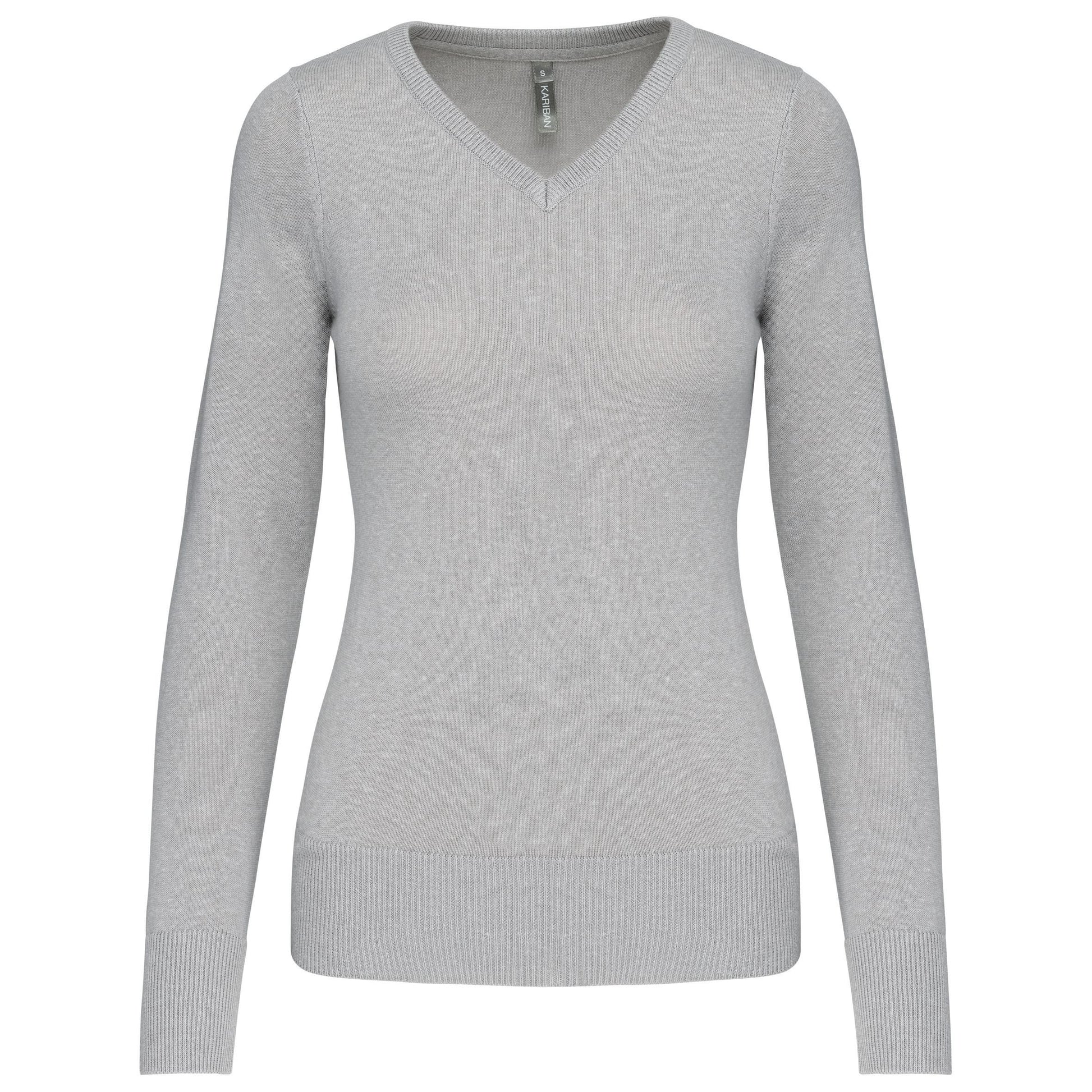 Dames pullover met v-hals