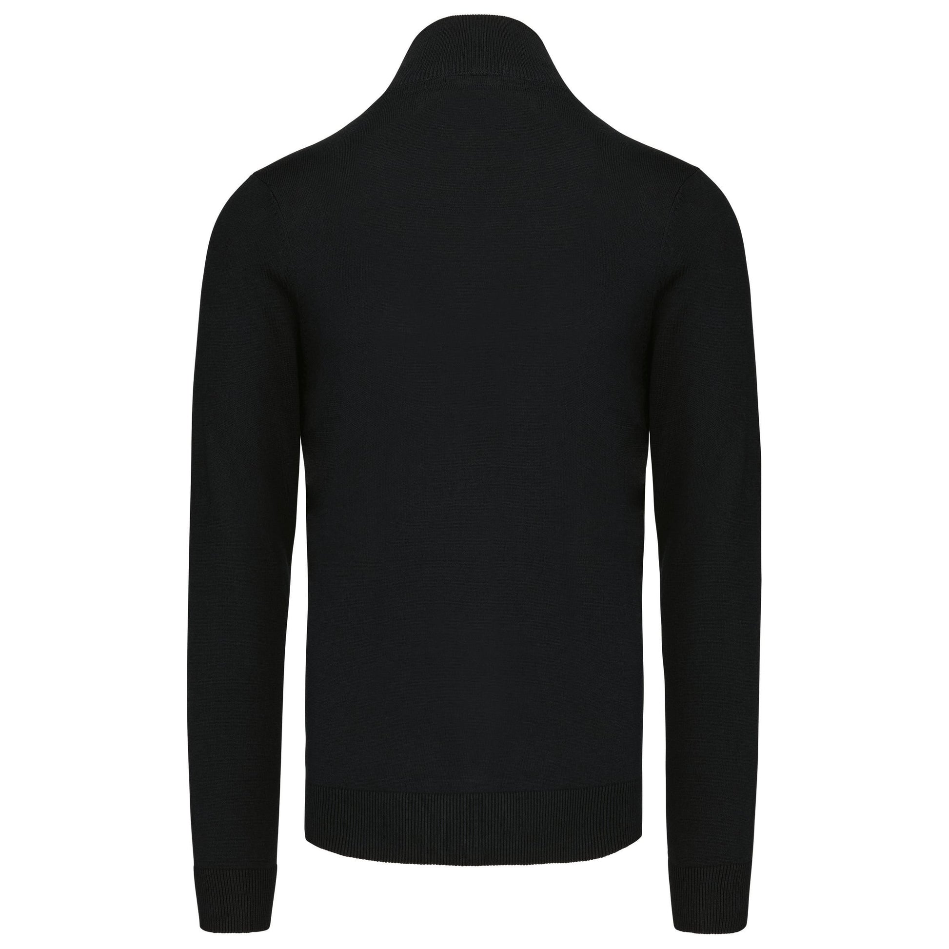 Heren pullover met ritskraag
