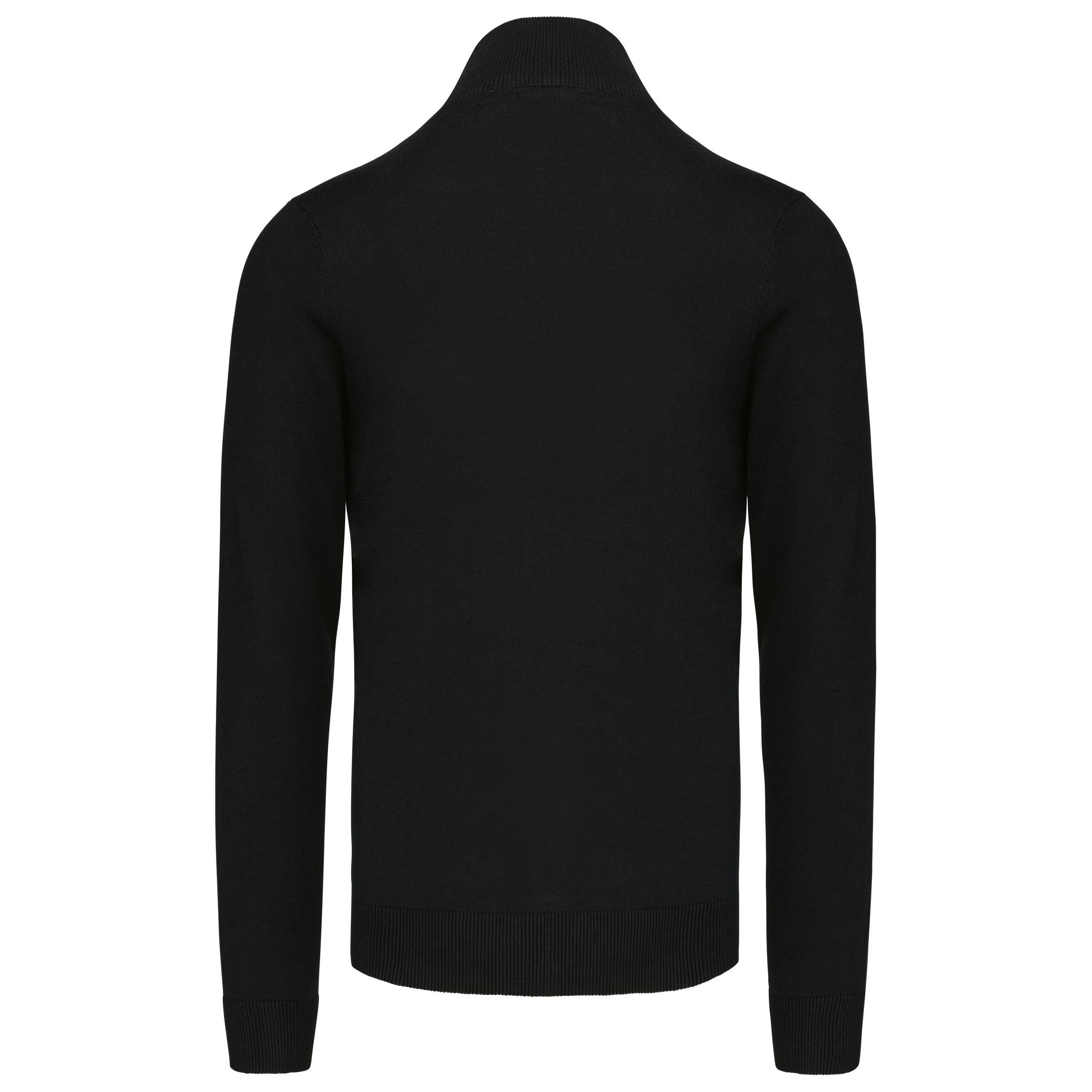 Heren pullover met ritskraag