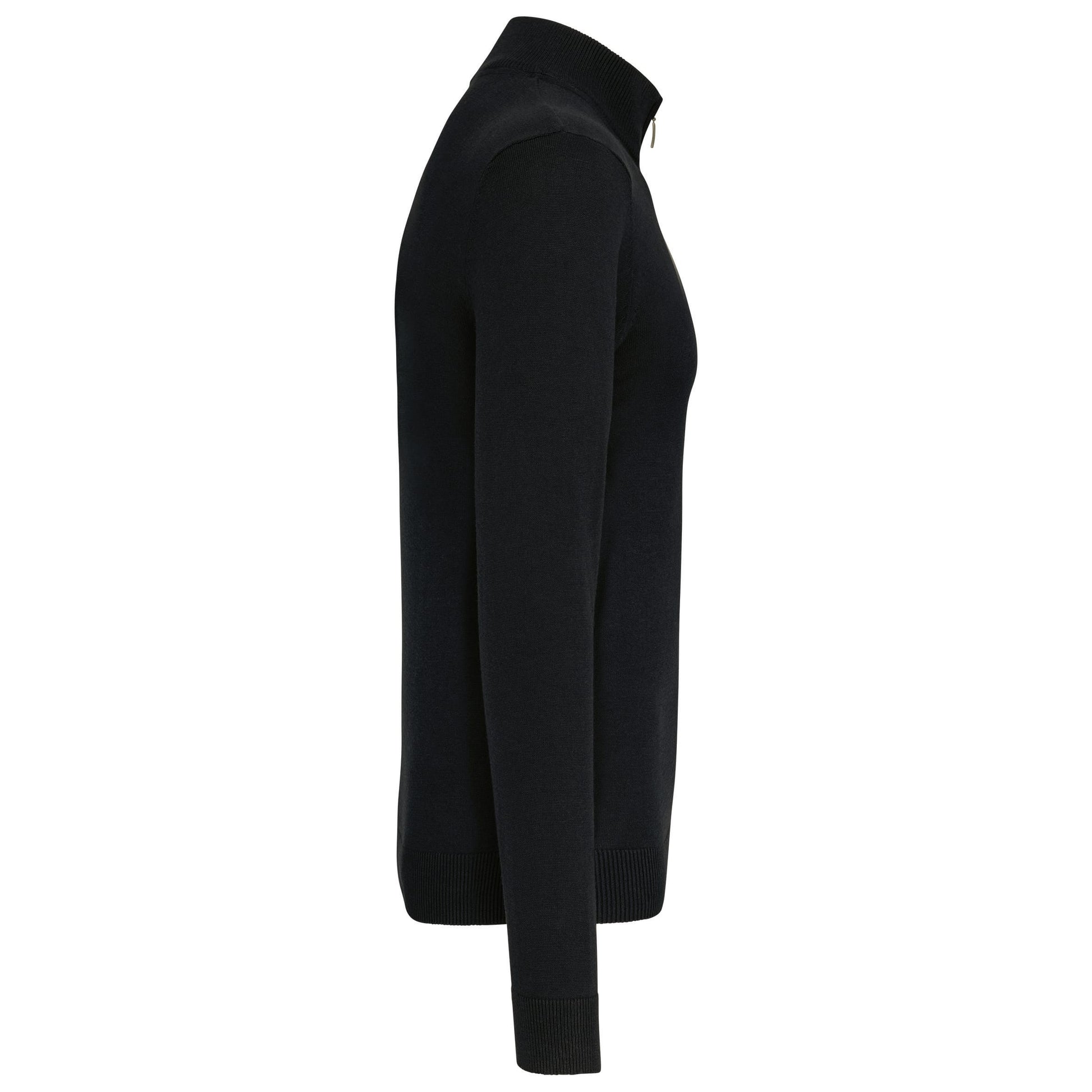 Heren pullover met ritskraag