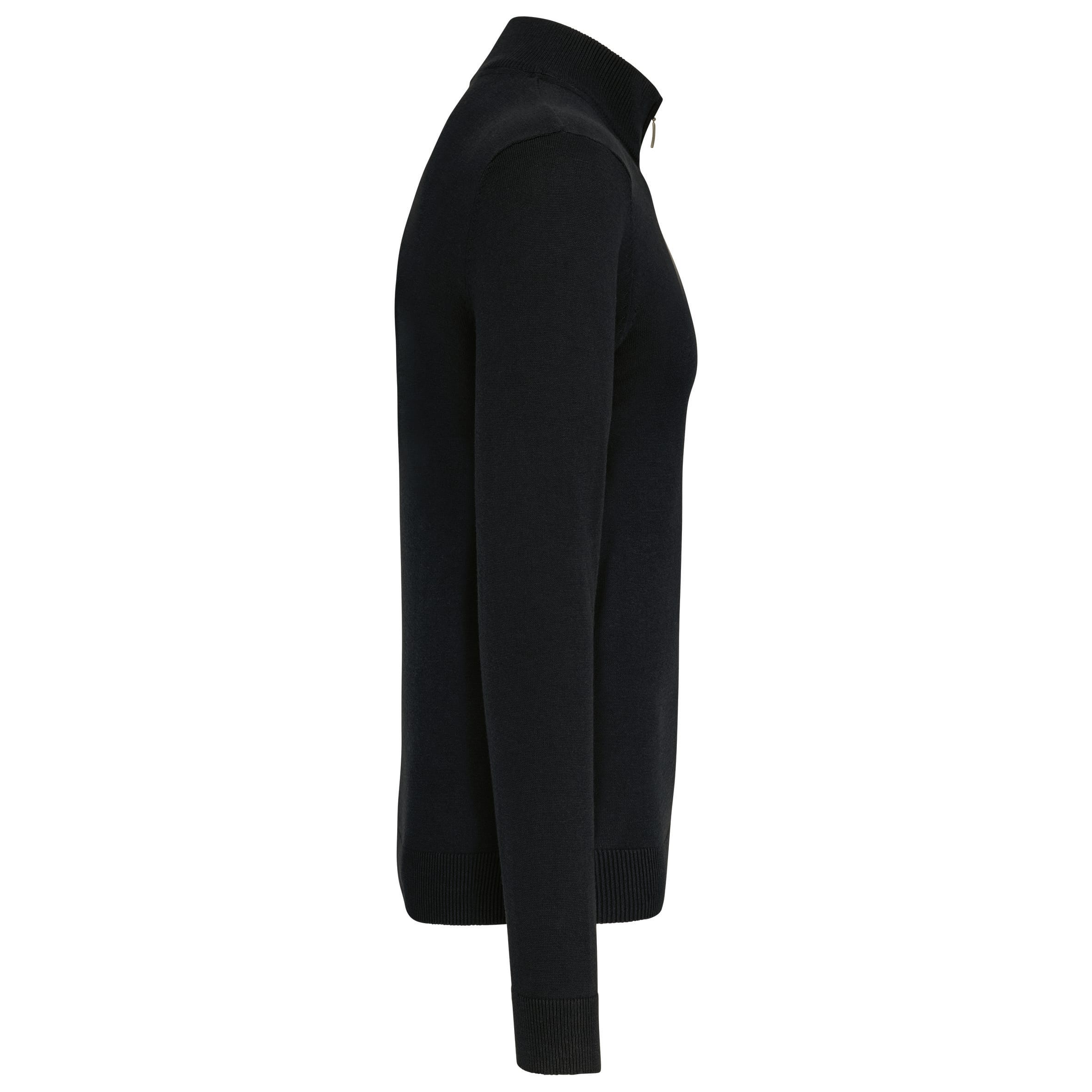 Heren pullover met ritskraag