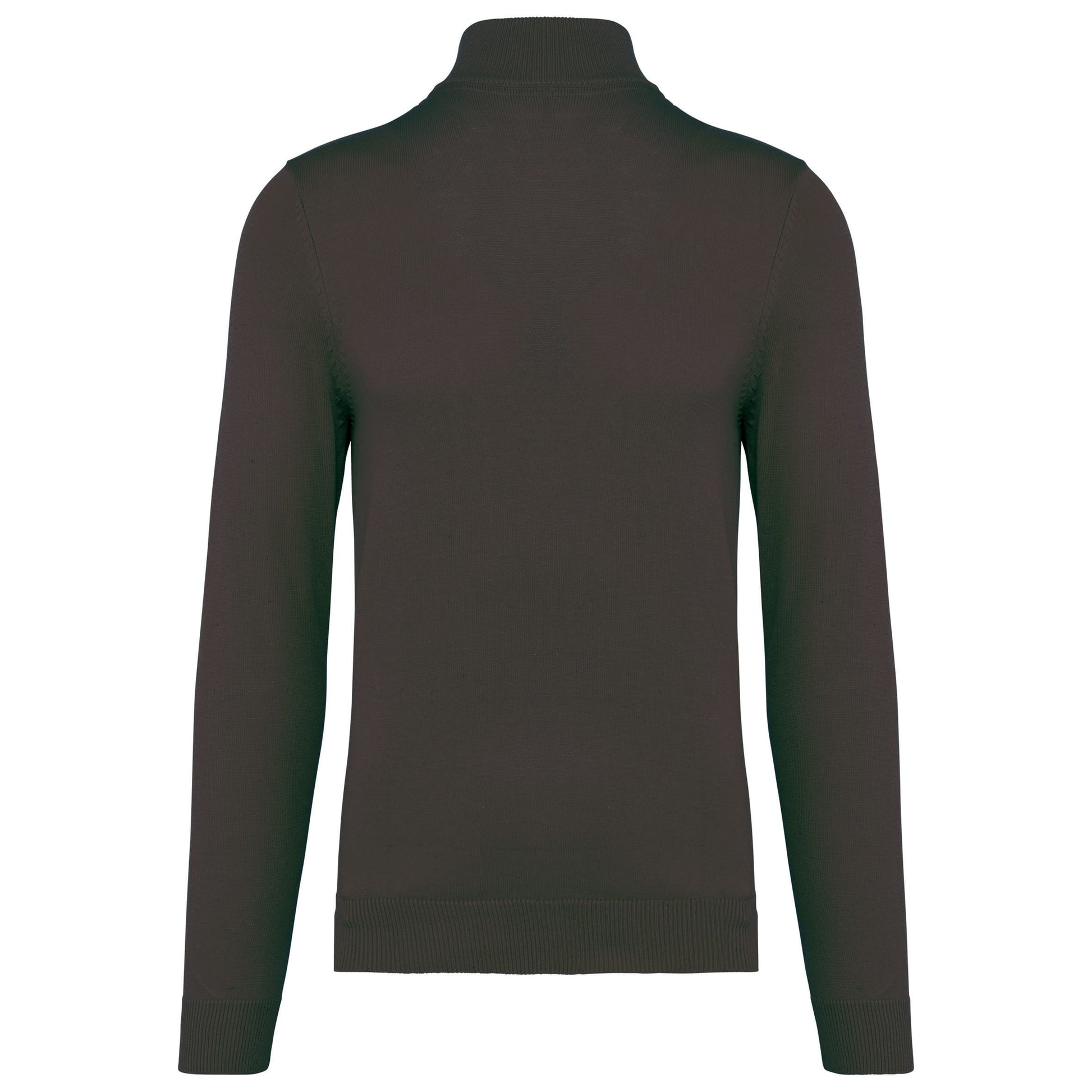 Heren pullover met ritskraag