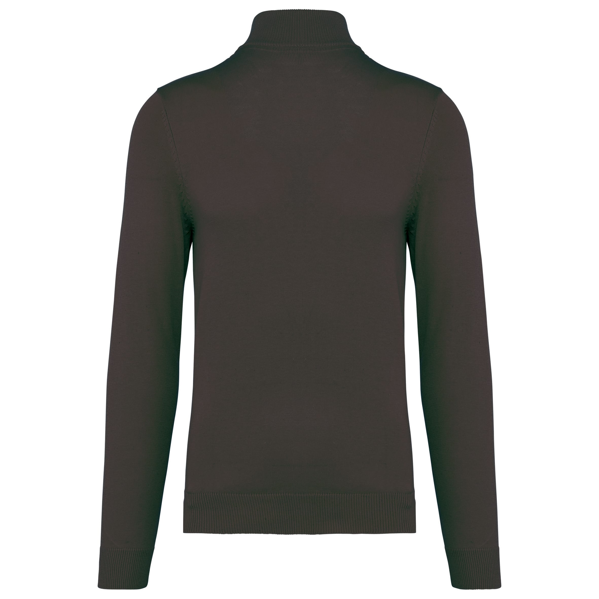 Heren pullover met ritskraag