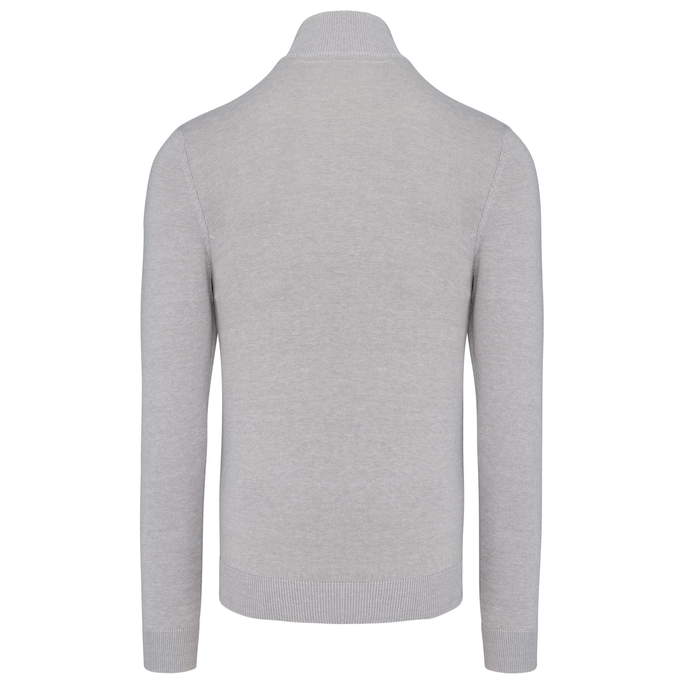 Heren pullover met ritskraag