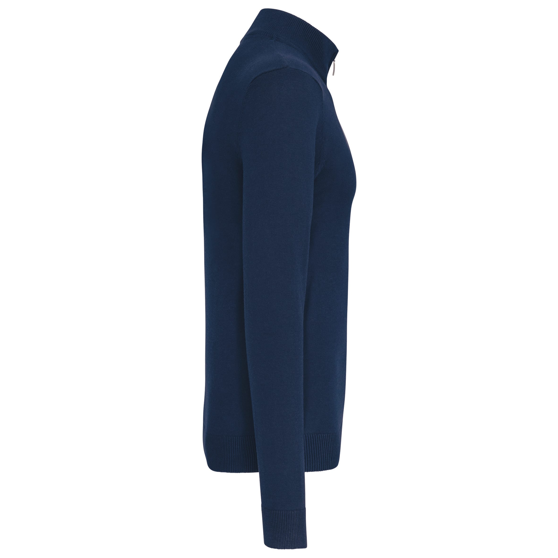 Heren pullover met ritskraag