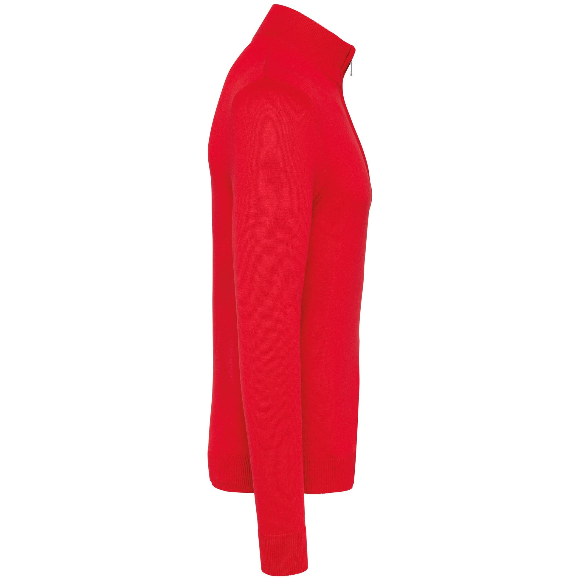 Heren pullover met ritskraag