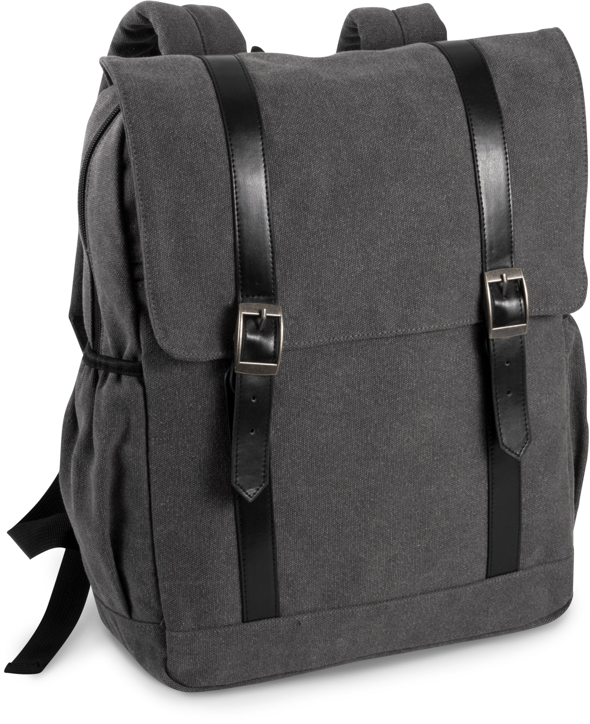 Rugzak van canvas met klep