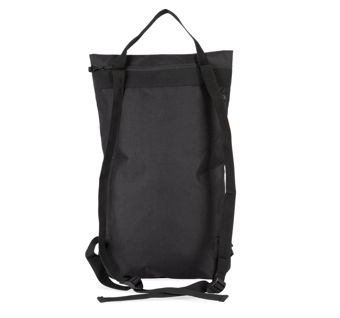 Trendy, platte en gerecycleerde rugzak