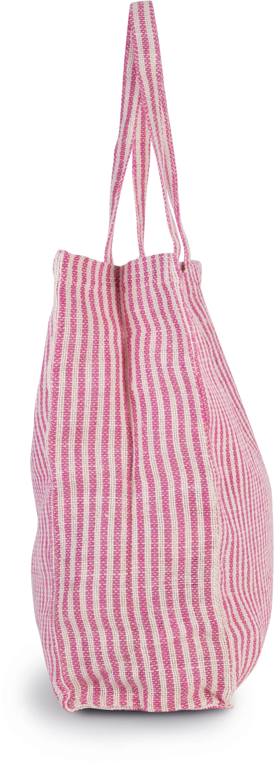 Gestreepte shopper van juco