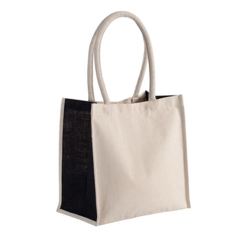 Shopper van katoen/jute - 17 L