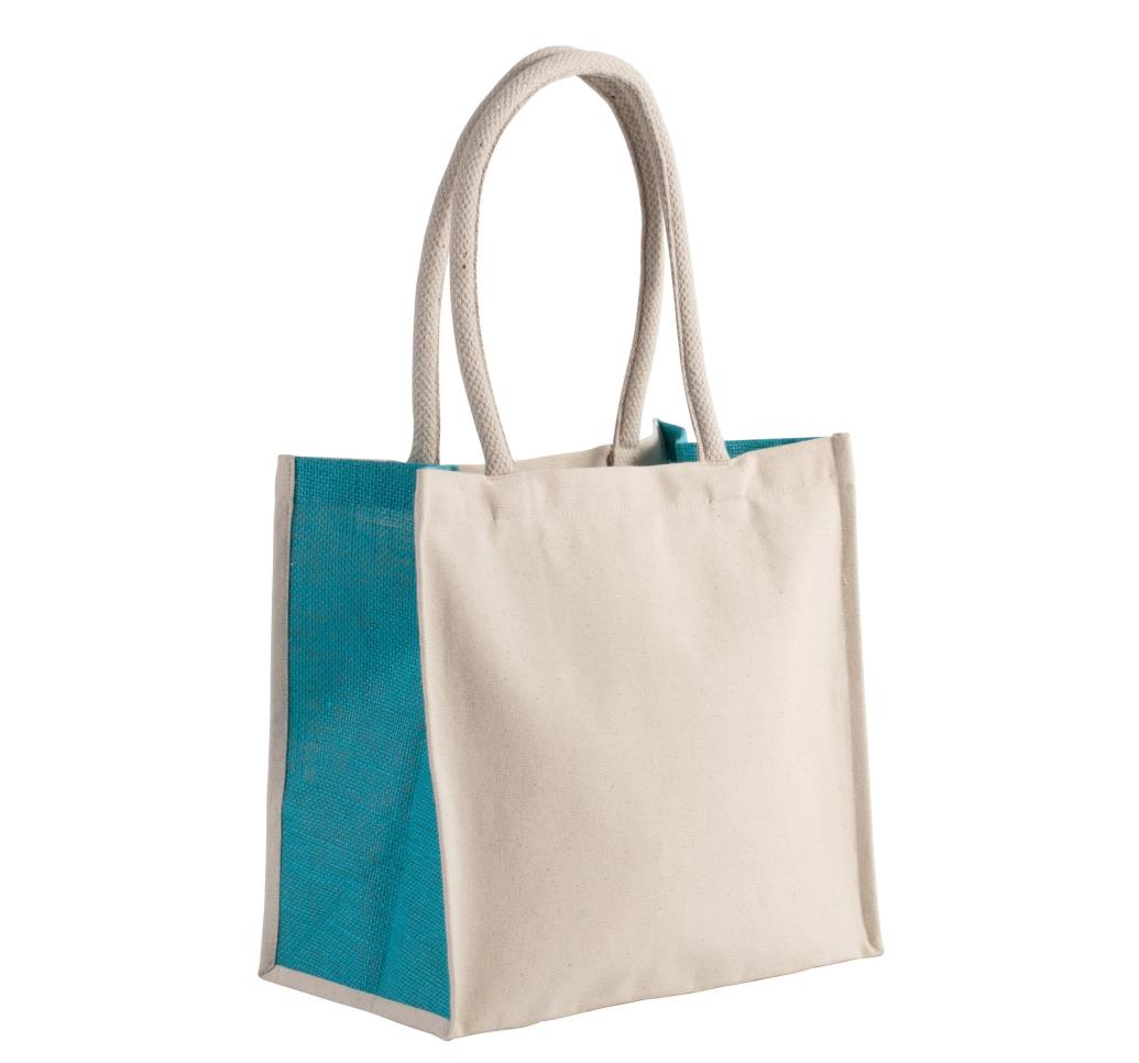 Shopper van katoen/jute - 17 L